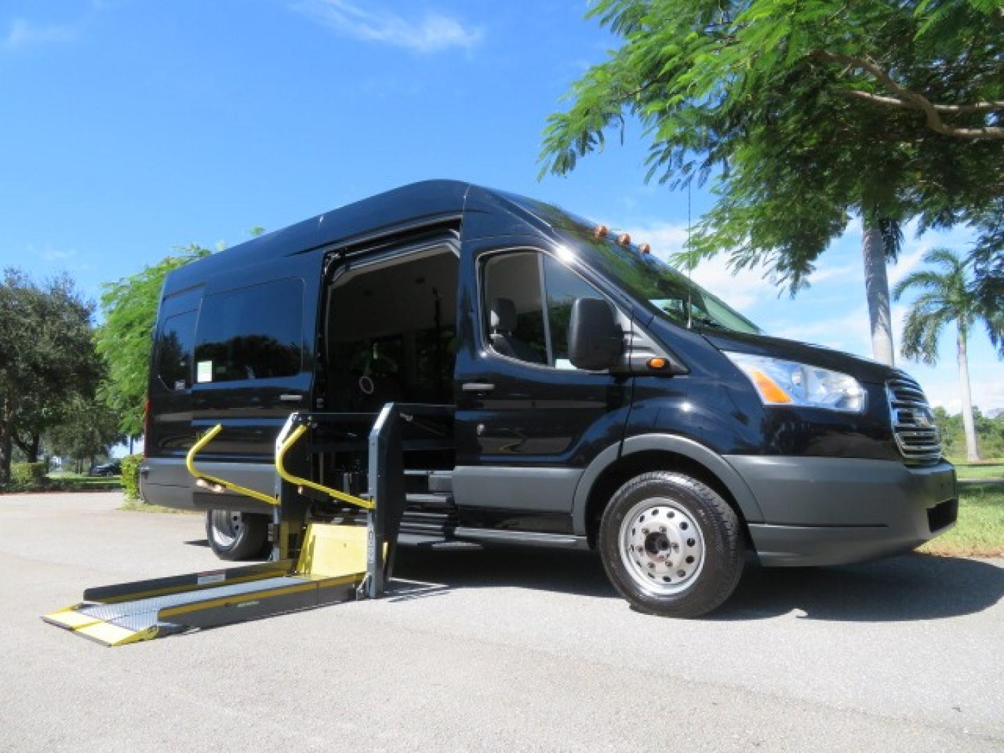 2017 Ford Transit 350 Wagon HD High Roof XLT Sliding Pass. 148 WB EL (1FBVU4XG3HK) with an 3.5L V6 DOHC 24V engine, 6A transmission, located at 4301 Oak Circle #19, Boca Raton, FL, 33431, (954) 561-2499, 26.388861, -80.084038 - You are looking at an awesome 2017 Ford Transit XLT HD 350 Dually Handicap Wheelchair Conversion Van with 66000 Original Miles, Back Up Camera, Ricon Split Platform Side Entry Wheelchair Lift with 800lb Capacity, Hard Core Rubber Floor, Q Straint Tie Down System, Extra Seat Belt, Interlock System, 9 - Photo#48