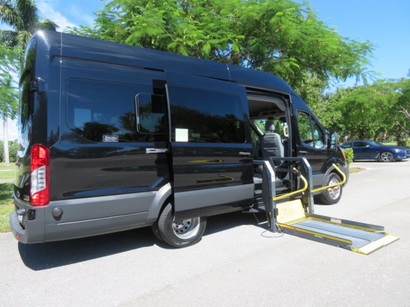 2017 Ford Transit 350 Wagon HD High Roof XLT Sliding Pass. 148 WB EL (1FBVU4XG3HK) with an 3.5L V6 DOHC 24V engine, 6A transmission, located at 4301 Oak Circle #19, Boca Raton, FL, 33431, (954) 561-2499, 26.388861, -80.084038 - You are looking at an awesome 2017 Ford Transit XLT HD 350 Dually Handicap Wheelchair Conversion Van with 66000 Original Miles, Back Up Camera, Ricon Split Platform Side Entry Wheelchair Lift with 800lb Capacity, Hard Core Rubber Floor, Q Straint Tie Down System, Extra Seat Belt, Interlock System, 9 - Photo#51