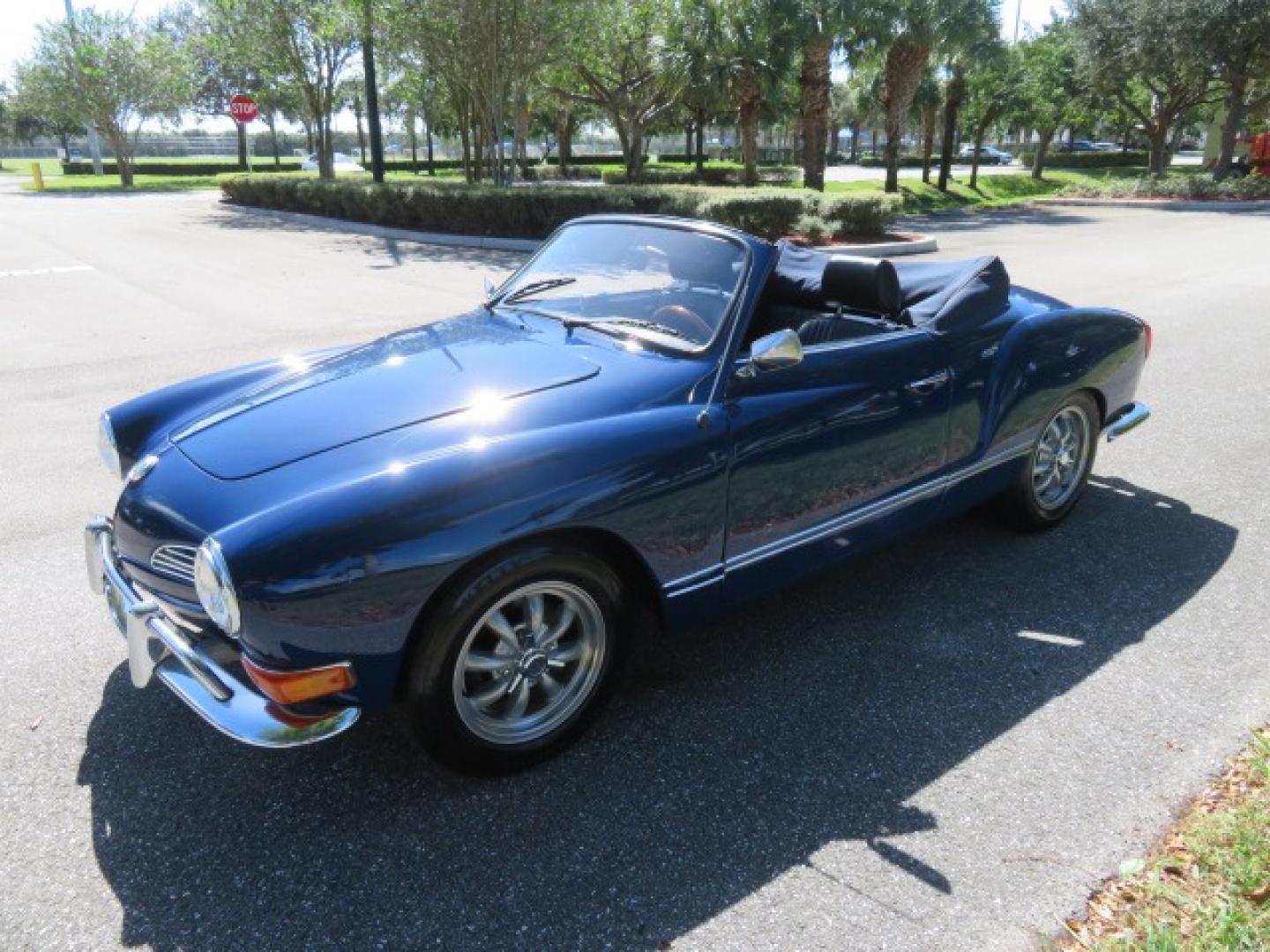 1969 Dark Blue /Black Volkswagen Karman Ghia (1402202391) with an 1.5 Liter engine, 4 Speed Manual transmission, located at 4301 Oak Circle #19, Boca Raton, FL, 33431, (954) 561-2499, 26.388861, -80.084038 - You are looking at a Beautiful 1969 VW Volkswagen Karman Ghia Convertible Cabriolet Blue with Black Interior Black Convertible Top 4 Speed Manual. This is a Very Nice Rust Free Florida Car that comes with a ton of records and service history. This particular car was purchased in Miami brand new and - Photo#37