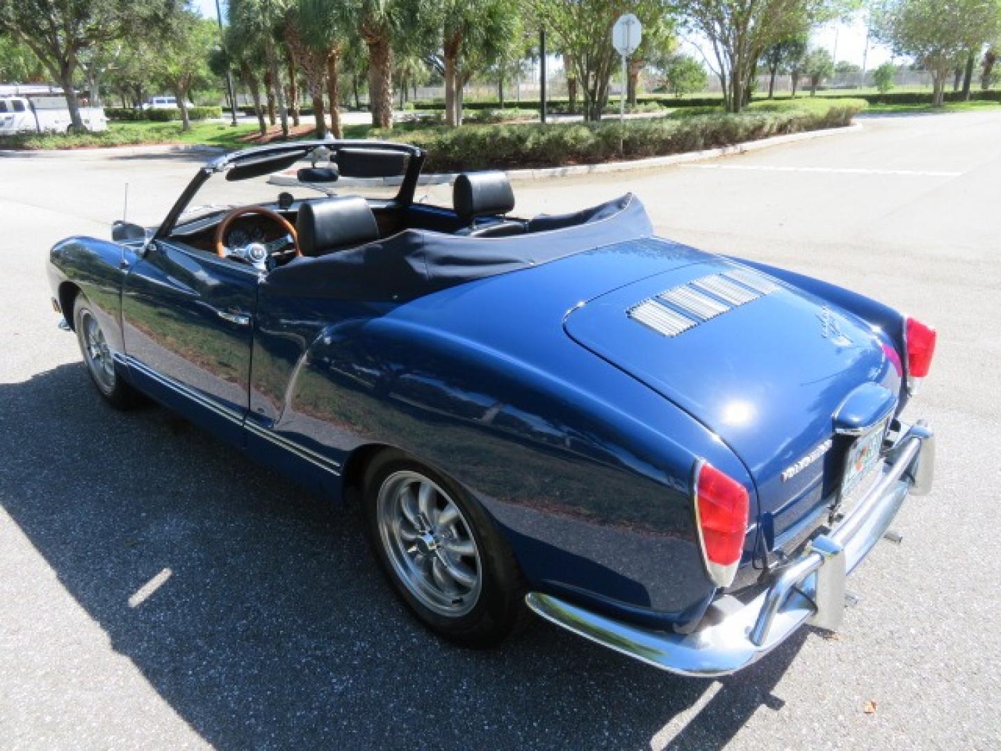 1969 Dark Blue /Black Volkswagen Karman Ghia (1402202391) with an 1.5 Liter engine, 4 Speed Manual transmission, located at 4301 Oak Circle #19, Boca Raton, FL, 33431, (954) 561-2499, 26.388861, -80.084038 - You are looking at a Beautiful 1969 VW Volkswagen Karman Ghia Convertible Cabriolet Blue with Black Interior Black Convertible Top 4 Speed Manual. This is a Very Nice Rust Free Florida Car that comes with a ton of records and service history. This particular car was purchased in Miami brand new and - Photo#38