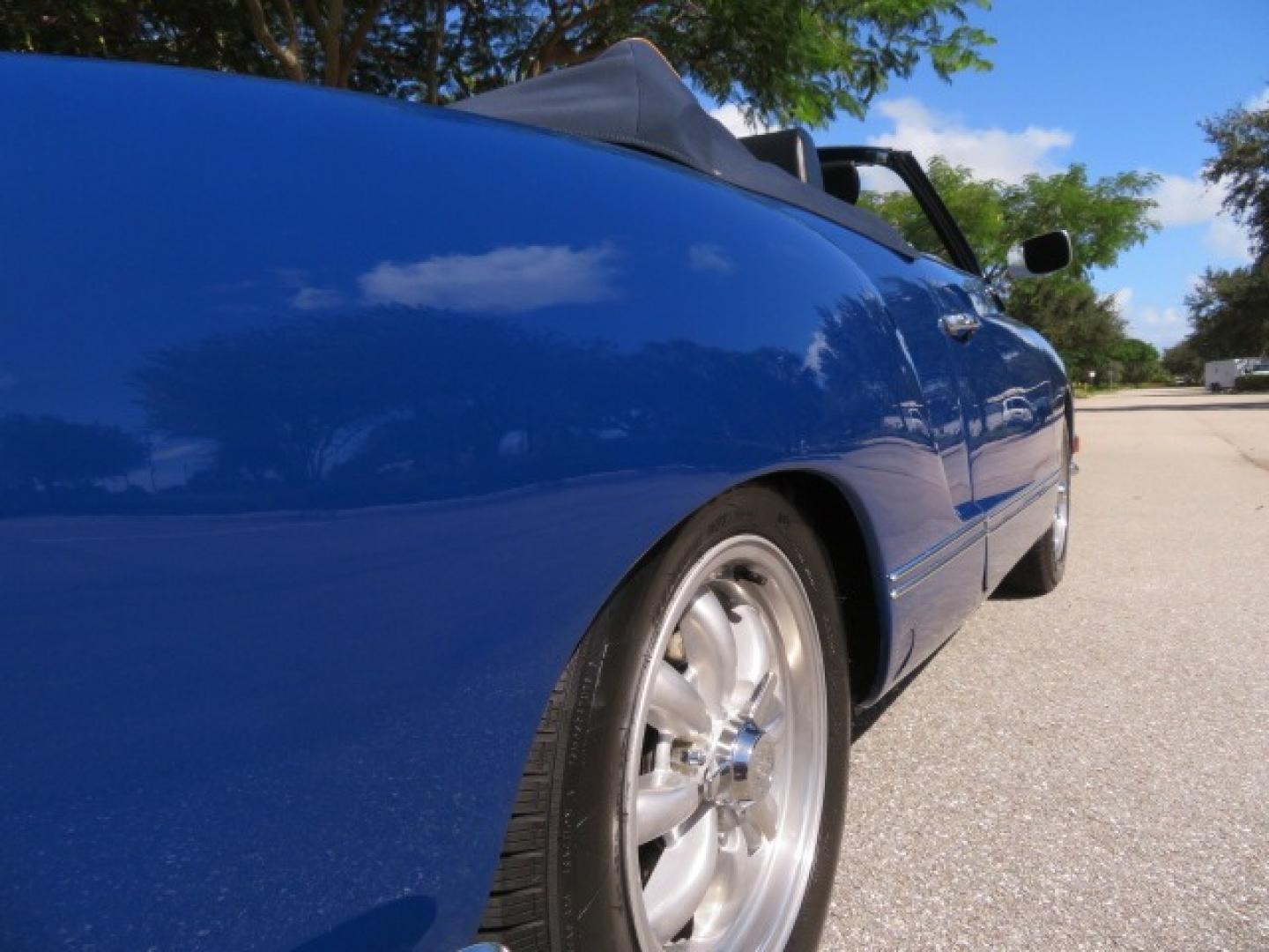 1969 Dark Blue /Black Volkswagen Karman Ghia (1402202391) with an 1.5 Liter engine, 4 Speed Manual transmission, located at 4301 Oak Circle #19, Boca Raton, FL, 33431, (954) 561-2499, 26.388861, -80.084038 - You are looking at a Beautiful 1969 VW Volkswagen Karman Ghia Convertible Cabriolet Blue with Black Interior Black Convertible Top 4 Speed Manual. This is a Very Nice Rust Free Florida Car that comes with a ton of records and service history. This particular car was purchased in Miami brand new and - Photo#47