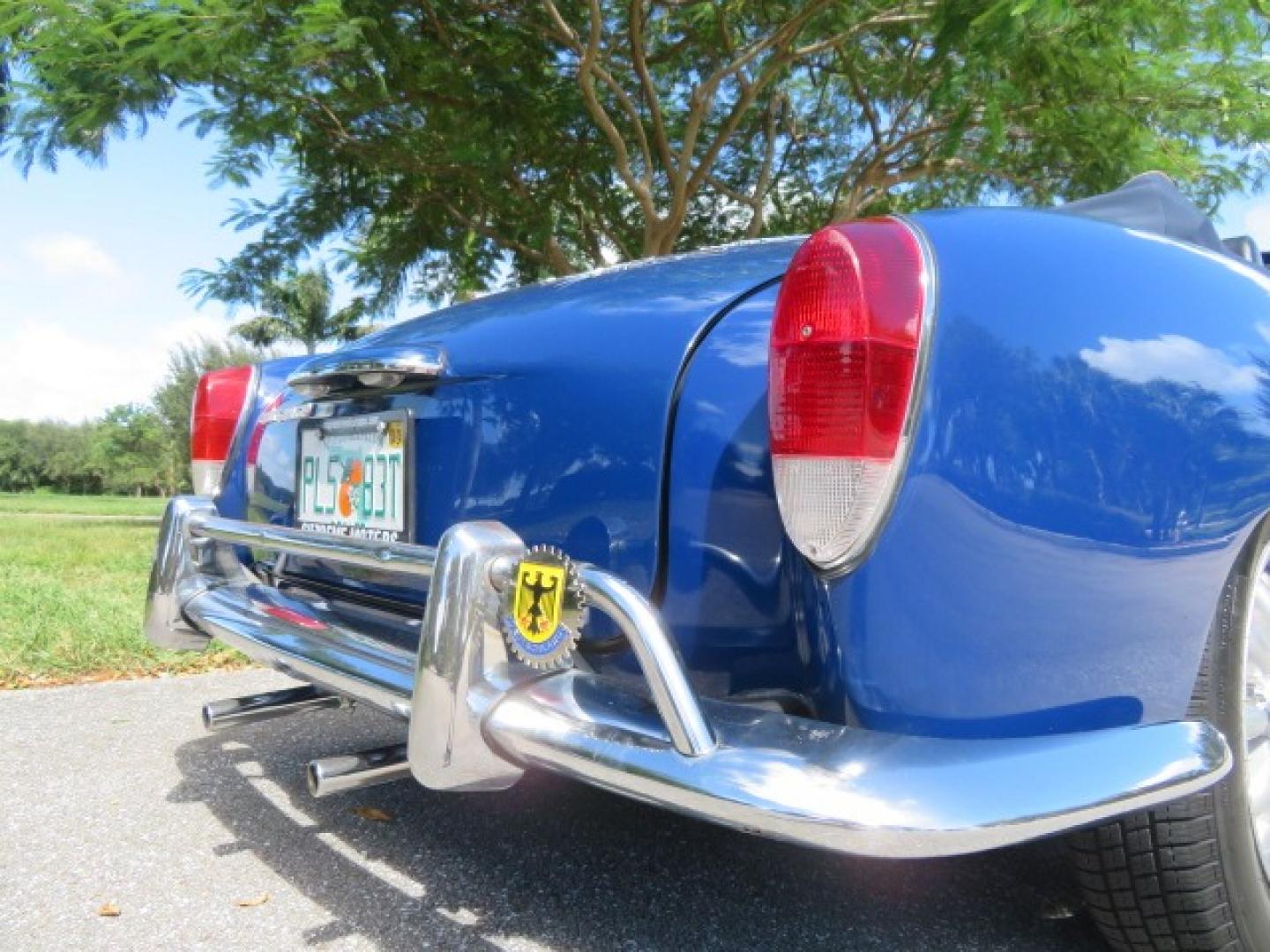 1969 Dark Blue /Black Volkswagen Karman Ghia (1402202391) with an 1.5 Liter engine, 4 Speed Manual transmission, located at 4301 Oak Circle #19, Boca Raton, FL, 33431, (954) 561-2499, 26.388861, -80.084038 - You are looking at a Beautiful 1969 VW Volkswagen Karman Ghia Convertible Cabriolet Blue with Black Interior Black Convertible Top 4 Speed Manual. This is a Very Nice Rust Free Florida Car that comes with a ton of records and service history. This particular car was purchased in Miami brand new and - Photo#68