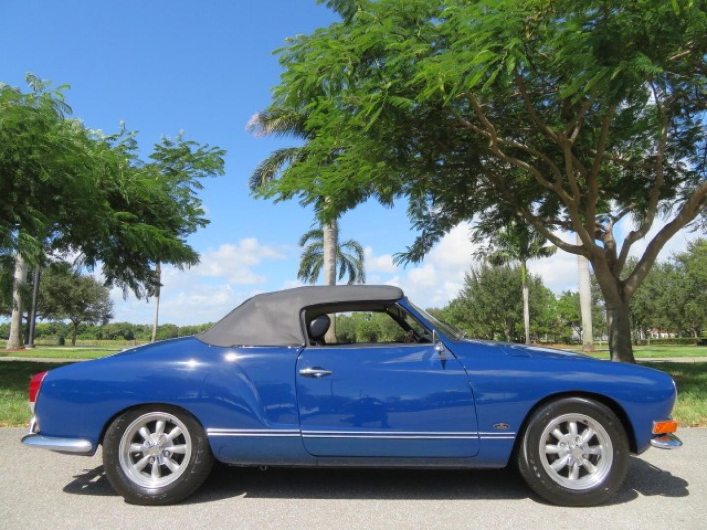 1969 Dark Blue /Black Volkswagen Karman Ghia (1402202391) with an 1.5 Liter engine, 4 Speed Manual transmission, located at 4301 Oak Circle #19, Boca Raton, FL, 33431, (954) 561-2499, 26.388861, -80.084038 - You are looking at a Beautiful 1969 VW Volkswagen Karman Ghia Convertible Cabriolet Blue with Black Interior Black Convertible Top 4 Speed Manual. This is a Very Nice Rust Free Florida Car that comes with a ton of records and service history. This particular car was purchased in Miami brand new and - Photo#74