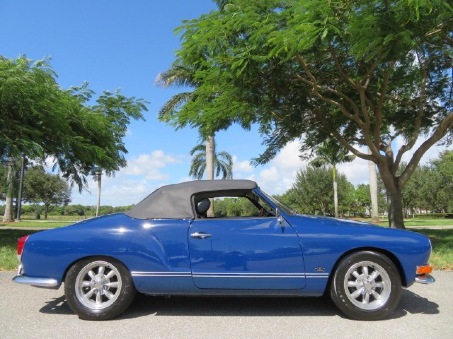 1969 Dark Blue /Black Volkswagen Karman Ghia (1402202391) with an 1.5 Liter engine, 4 Speed Manual transmission, located at 4301 Oak Circle #19, Boca Raton, FL, 33431, (954) 561-2499, 26.388861, -80.084038 - You are looking at a Beautiful 1969 VW Volkswagen Karman Ghia Convertible Cabriolet Blue with Black Interior Black Convertible Top 4 Speed Manual. This is a Very Nice Rust Free Florida Car that comes with a ton of records and service history. This particular car was purchased in Miami brand new and - Photo#75