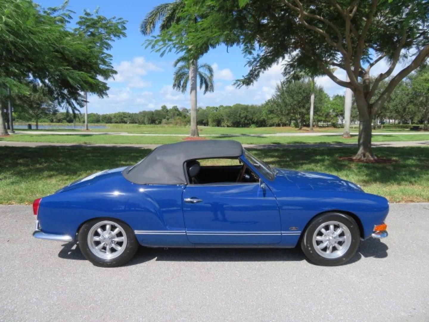 1969 Dark Blue /Black Volkswagen Karman Ghia (1402202391) with an 1.5 Liter engine, 4 Speed Manual transmission, located at 4301 Oak Circle #19, Boca Raton, FL, 33431, (954) 561-2499, 26.388861, -80.084038 - You are looking at a Beautiful 1969 VW Volkswagen Karman Ghia Convertible Cabriolet Blue with Black Interior Black Convertible Top 4 Speed Manual. This is a Very Nice Rust Free Florida Car that comes with a ton of records and service history. This particular car was purchased in Miami brand new and - Photo#76