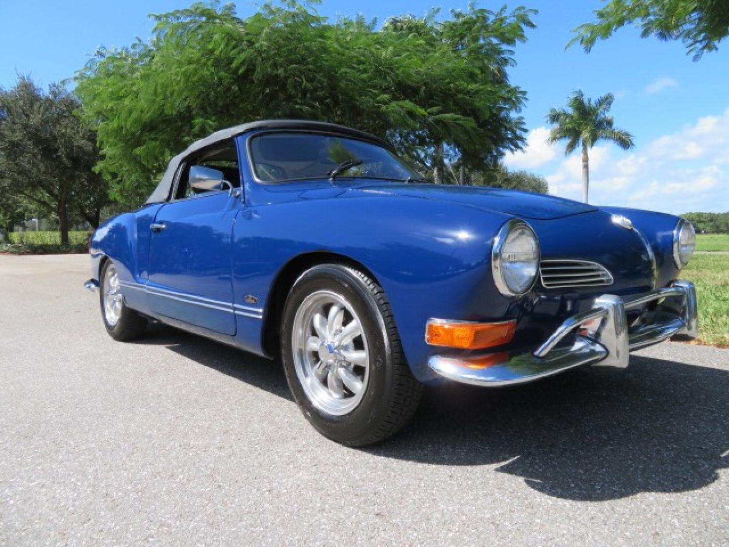 1969 Dark Blue /Black Volkswagen Karman Ghia (1402202391) with an 1.5 Liter engine, 4 Speed Manual transmission, located at 4301 Oak Circle #19, Boca Raton, FL, 33431, (954) 561-2499, 26.388861, -80.084038 - You are looking at a Beautiful 1969 VW Volkswagen Karman Ghia Convertible Cabriolet Blue with Black Interior Black Convertible Top 4 Speed Manual. This is a Very Nice Rust Free Florida Car that comes with a ton of records and service history. This particular car was purchased in Miami brand new and - Photo#78