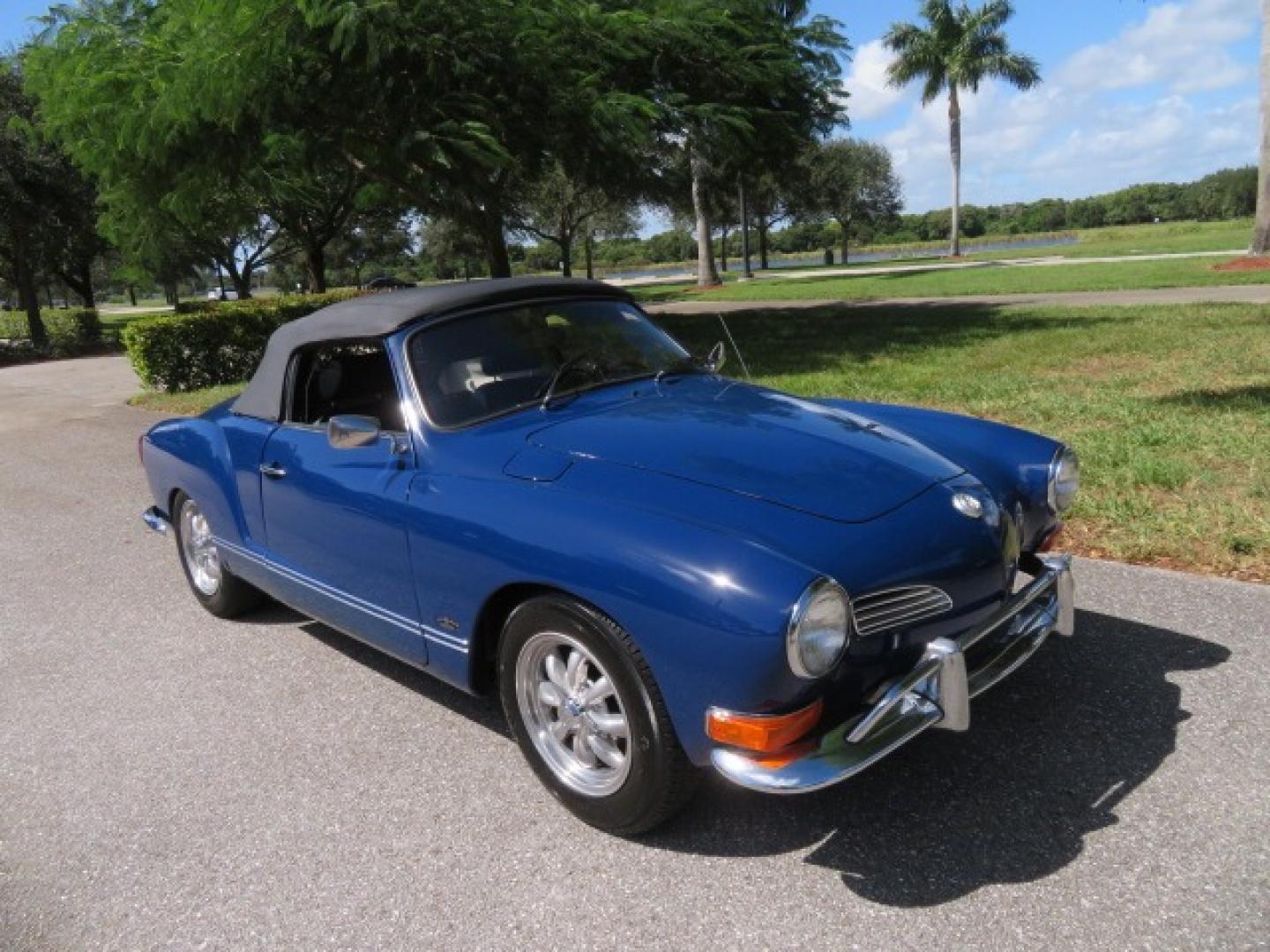 1969 Dark Blue /Black Volkswagen Karman Ghia (1402202391) with an 1.5 Liter engine, 4 Speed Manual transmission, located at 4301 Oak Circle #19, Boca Raton, FL, 33431, (954) 561-2499, 26.388861, -80.084038 - You are looking at a Beautiful 1969 VW Volkswagen Karman Ghia Convertible Cabriolet Blue with Black Interior Black Convertible Top 4 Speed Manual. This is a Very Nice Rust Free Florida Car that comes with a ton of records and service history. This particular car was purchased in Miami brand new and - Photo#79