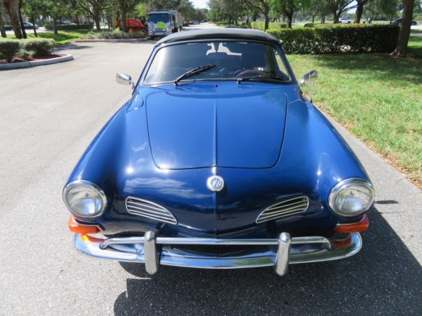 1969 Dark Blue /Black Volkswagen Karman Ghia (1402202391) with an 1.5 Liter engine, 4 Speed Manual transmission, located at 4301 Oak Circle #19, Boca Raton, FL, 33431, (954) 561-2499, 26.388861, -80.084038 - You are looking at a Beautiful 1969 VW Volkswagen Karman Ghia Convertible Cabriolet Blue with Black Interior Black Convertible Top 4 Speed Manual. This is a Very Nice Rust Free Florida Car that comes with a ton of records and service history. This particular car was purchased in Miami brand new and - Photo#80