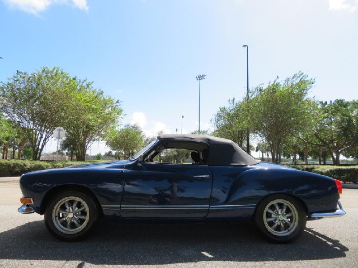 1969 Dark Blue /Black Volkswagen Karman Ghia (1402202391) with an 1.5 Liter engine, 4 Speed Manual transmission, located at 4301 Oak Circle #19, Boca Raton, FL, 33431, (954) 561-2499, 26.388861, -80.084038 - You are looking at a Beautiful 1969 VW Volkswagen Karman Ghia Convertible Cabriolet Blue with Black Interior Black Convertible Top 4 Speed Manual. This is a Very Nice Rust Free Florida Car that comes with a ton of records and service history. This particular car was purchased in Miami brand new and - Photo#82