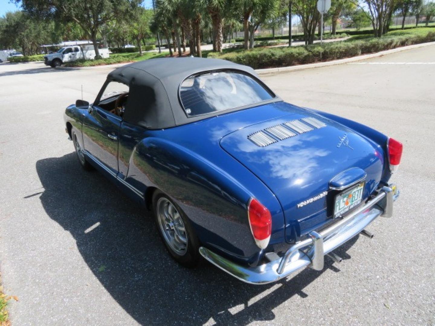 1969 Dark Blue /Black Volkswagen Karman Ghia (1402202391) with an 1.5 Liter engine, 4 Speed Manual transmission, located at 4301 Oak Circle #19, Boca Raton, FL, 33431, (954) 561-2499, 26.388861, -80.084038 - You are looking at a Beautiful 1969 VW Volkswagen Karman Ghia Convertible Cabriolet Blue with Black Interior Black Convertible Top 4 Speed Manual. This is a Very Nice Rust Free Florida Car that comes with a ton of records and service history. This particular car was purchased in Miami brand new and - Photo#84