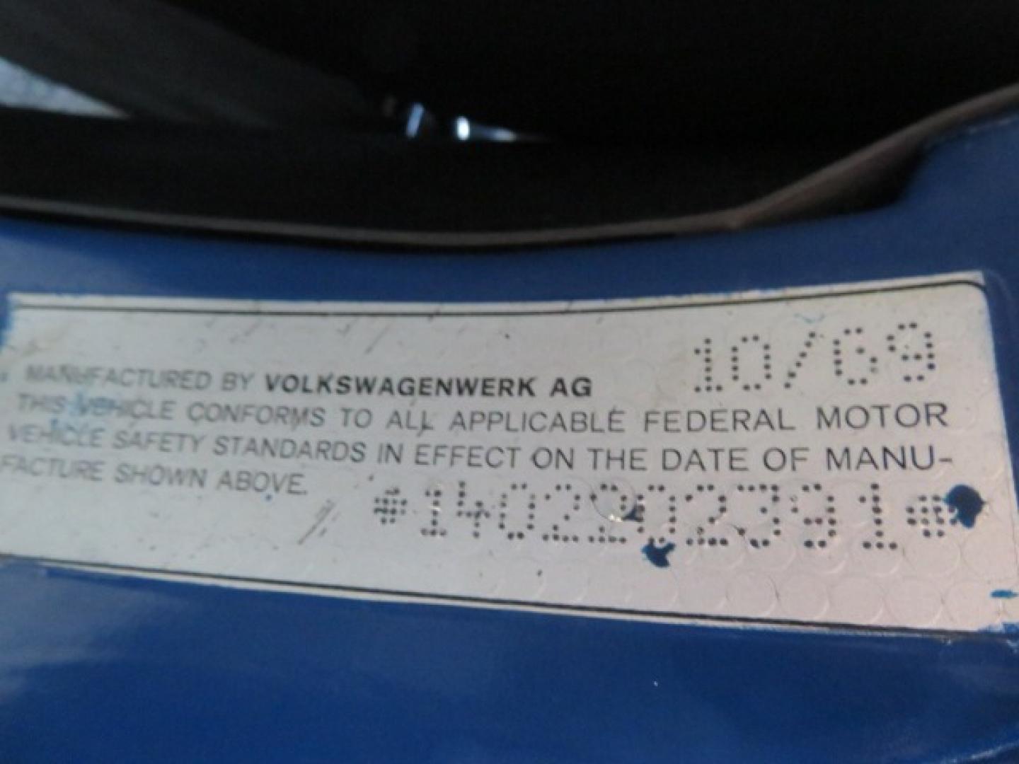 1969 Dark Blue /Black Volkswagen Karman Ghia (1402202391) with an 1.5 Liter engine, 4 Speed Manual transmission, located at 4301 Oak Circle #19, Boca Raton, FL, 33431, (954) 561-2499, 26.388861, -80.084038 - You are looking at a Beautiful 1969 VW Volkswagen Karman Ghia Convertible Cabriolet Blue with Black Interior Black Convertible Top 4 Speed Manual. This is a Very Nice Rust Free Florida Car that comes with a ton of records and service history. This particular car was purchased in Miami brand new and - Photo#95