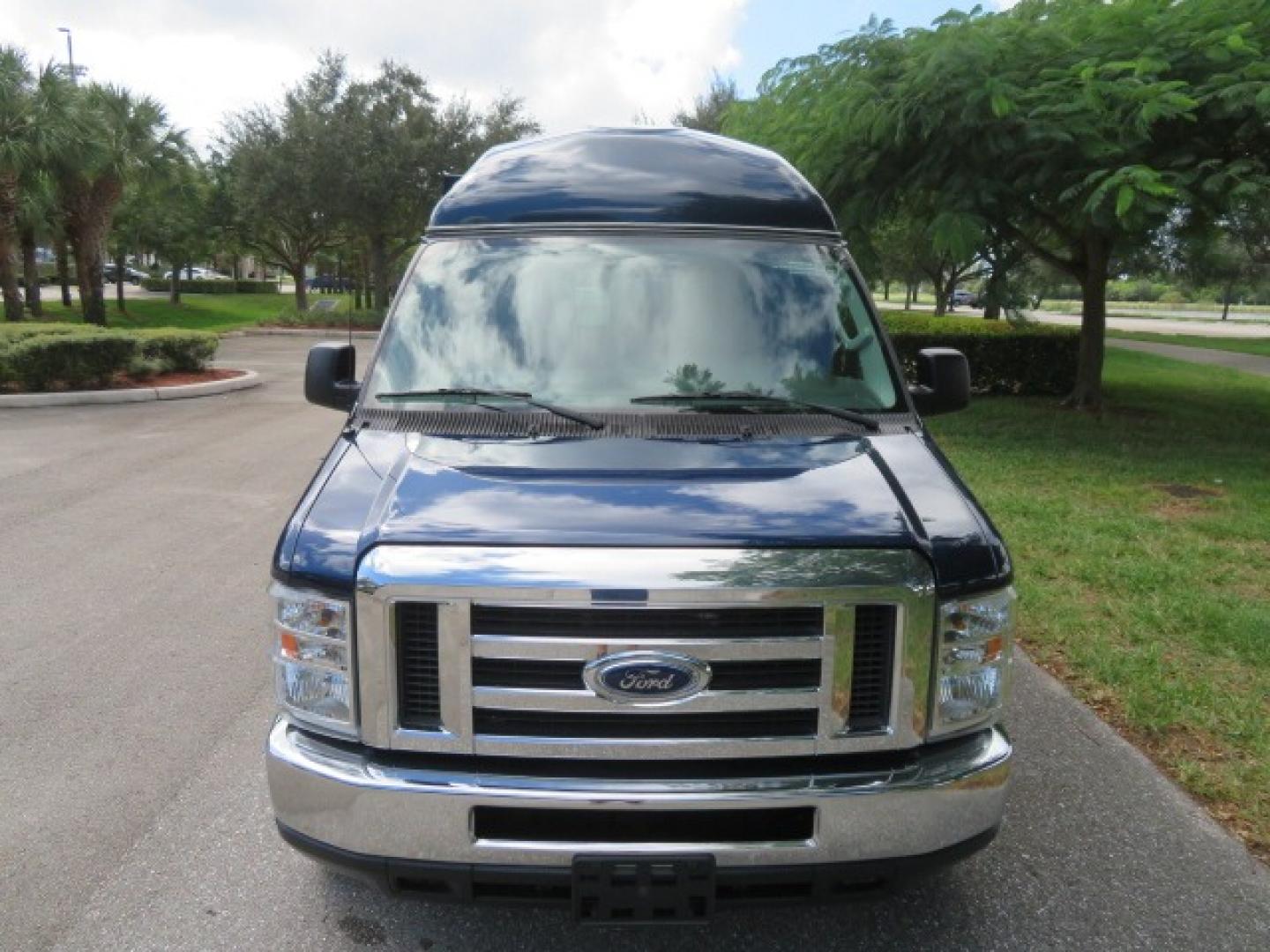 2013 Dark Blue /Gray Ford E-Series Van E-250 Extended (1FTNS2EW4DD) with an 4.6L V8 SOHC 16V engine, 4-Speed Automatic transmission, located at 4301 Oak Circle #19, Boca Raton, FL, 33431, (954) 561-2499, 26.388861, -80.084038 - You are looking at a Beautiful 2013 Ford Econoline E250 Extended handicap wheelchair conversion van with 37K Original Miles, Braun Century 2 800LB Commercial Side Entry Wheelchair Lift, Raised Side Entry, Hard Rubber Floor in the rear, Rear Jump Seats, Rear Folding Seat, Q Straint Tie Down System th - Photo#16