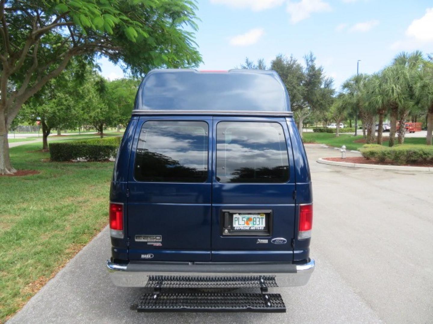 2013 Dark Blue /Gray Ford E-Series Van E-250 Extended (1FTNS2EW4DD) with an 4.6L V8 SOHC 16V engine, 4-Speed Automatic transmission, located at 4301 Oak Circle #19, Boca Raton, FL, 33431, (954) 561-2499, 26.388861, -80.084038 - You are looking at a Beautiful 2013 Ford Econoline E250 Extended handicap wheelchair conversion van with 37K Original Miles, Braun Century 2 800LB Commercial Side Entry Wheelchair Lift, Raised Side Entry, Hard Rubber Floor in the rear, Rear Jump Seats, Rear Folding Seat, Q Straint Tie Down System th - Photo#20