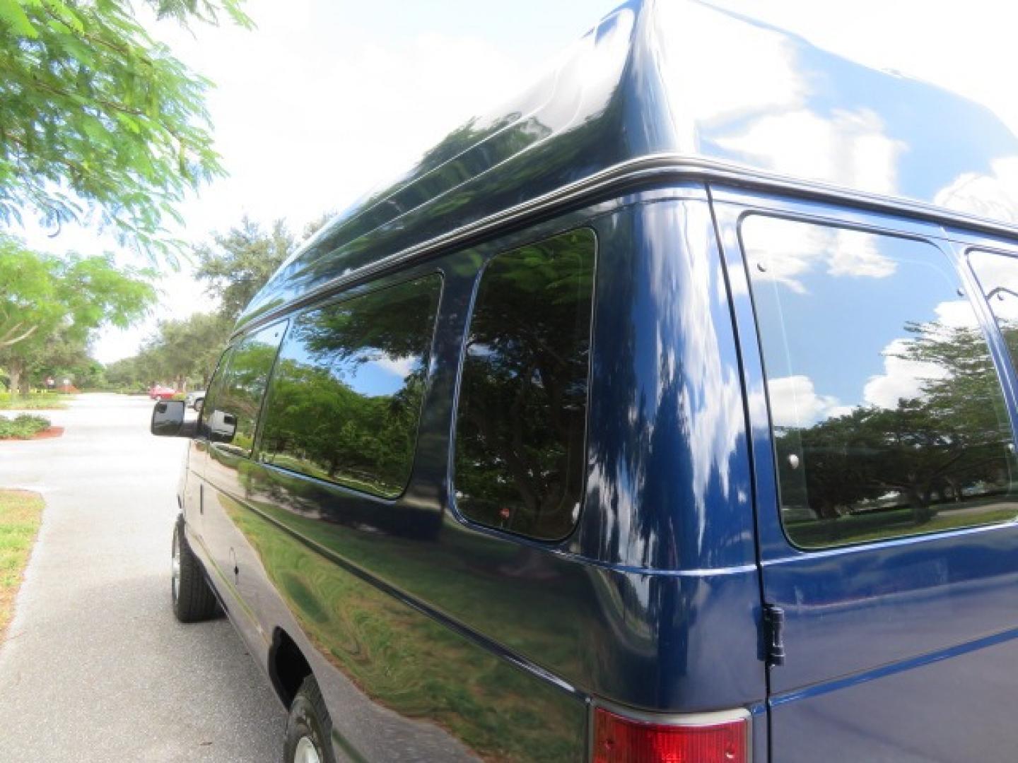 2013 Dark Blue /Gray Ford E-Series Van E-250 Extended (1FTNS2EW4DD) with an 4.6L V8 SOHC 16V engine, 4-Speed Automatic transmission, located at 4301 Oak Circle #19, Boca Raton, FL, 33431, (954) 561-2499, 26.388861, -80.084038 - You are looking at a Beautiful 2013 Ford Econoline E250 Extended handicap wheelchair conversion van with 37K Original Miles, Braun Century 2 800LB Commercial Side Entry Wheelchair Lift, Raised Side Entry, Hard Rubber Floor in the rear, Rear Jump Seats, Rear Folding Seat, Q Straint Tie Down System th - Photo#29