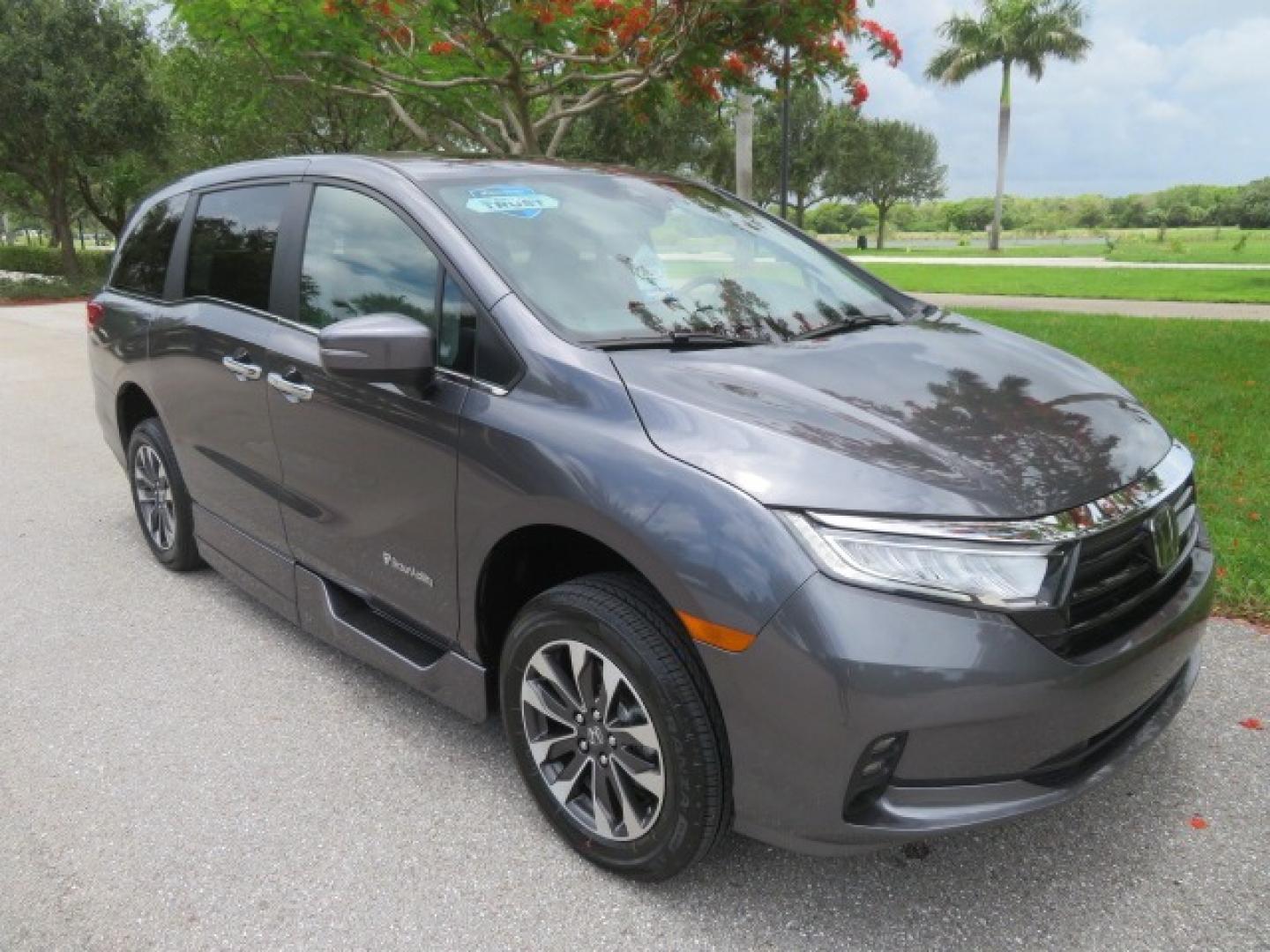 2024 /Gray Honda Odyssey (5FNRL6H60RB) , located at 4301 Oak Circle #19, Boca Raton, FL, 33431, (954) 561-2499, 26.388861, -80.084038 - You are looking at a Brand New New 2024 Honda Odyssey with BraunAbility Side-Entry In Floor XI Power Ramp. Brand New Sienna Braunability Conversion with the XI In Floor Power Ramp and power kneeling Function. Fully Loaded with Leather, Sunroof, Alloy Wheels, Q Straint Tie Down System, 1000lb Capacit - Photo#13