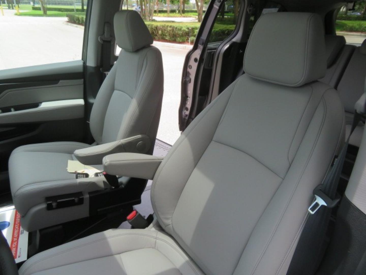 2024 /Gray Honda Odyssey (5FNRL6H60RB) , located at 4301 Oak Circle #19, Boca Raton, FL, 33431, (954) 561-2499, 26.388861, -80.084038 - You are looking at a Brand New New 2024 Honda Odyssey with BraunAbility Side-Entry In Floor XI Power Ramp. Brand New Sienna Braunability Conversion with the XI In Floor Power Ramp and power kneeling Function. Fully Loaded with Leather, Sunroof, Alloy Wheels, Q Straint Tie Down System, 1000lb Capacit - Photo#46