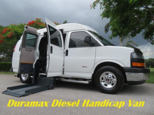 2012 GMC Savana G3500 RWD Diesel Handicap Wheelchair Conversion Van 1 Owner Rust Free Clean Carfax