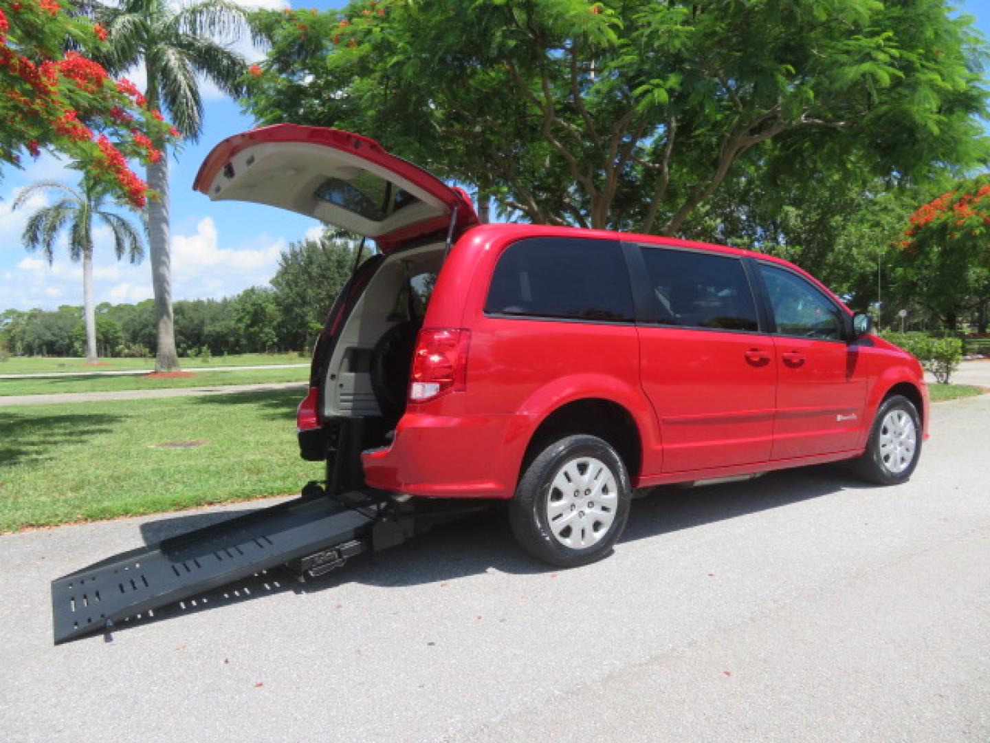 2015 Dodge Grand Caravan SE (2C4RDGBG4FR) with an 3.6L V6 DOHC 24V engine, 6-Speed Automatic transmission, located at 4301 Oak Circle #19, Boca Raton, FL, 33431, (954) 561-2499, 26.388861, -80.084038 - You are looking at a Gorgeous 2015 Dodge Grand Caravan SE Braunability Handicap Wheelchair Conversion Van with only 8100 Original Miles, Rear Entry Manual Ramp System, Rear Folding Seat Option, Rear Q Lock 150 Docking System, Full Power Package, Wheelchair Restraints, Rear Seat Belt Restraint, and M - Photo#0