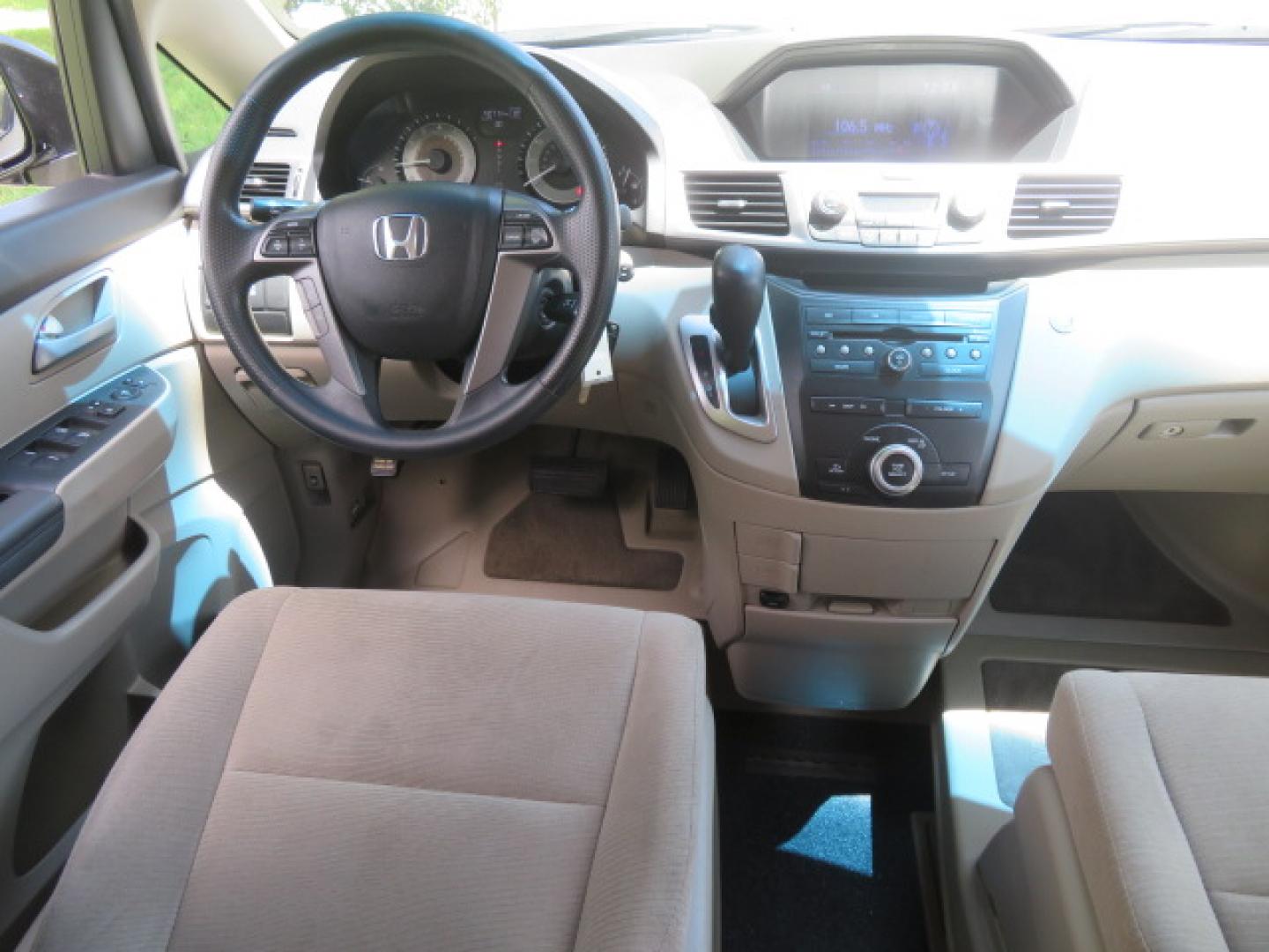 2012 /Tan Honda Odyssey EX (5FNRL5H41CB) with an 3.5L V6 SOHC 24V engine, 5-Speed Automatic transmission, located at 4301 Oak Circle #19, Boca Raton, FL, 33431, (954) 561-2499, 26.388861, -80.084038 - You are looking at a beautiful 2012 Honda Odyssey EX Braunability Handicap Wheelchair Conversion Van with Side Entry Braun Power Foldout Ramp System, Q Straint Tie Down System in the Floor, Hard Core Rubber Floor, Kneel Down System, Remote Keyless Entry with Remote Power Doors and Ramp System, 2 Key - Photo#46