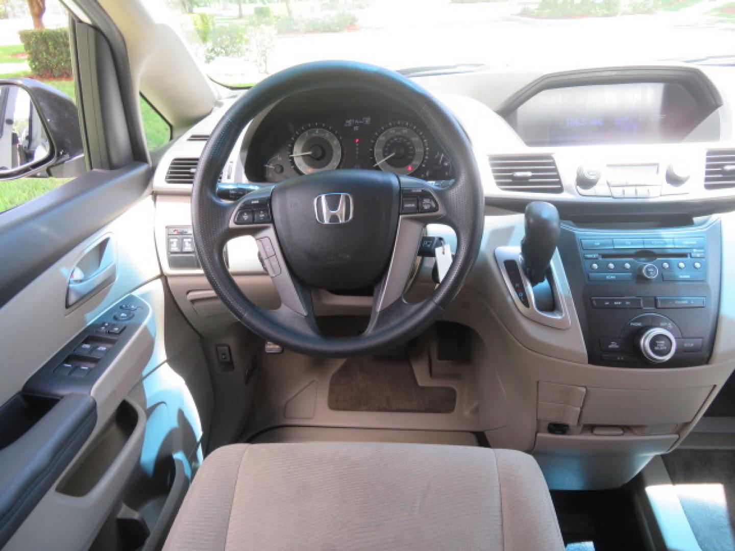 2012 /Tan Honda Odyssey EX (5FNRL5H41CB) with an 3.5L V6 SOHC 24V engine, 5-Speed Automatic transmission, located at 4301 Oak Circle #19, Boca Raton, FL, 33431, (954) 561-2499, 26.388861, -80.084038 - You are looking at a beautiful 2012 Honda Odyssey EX Braunability Handicap Wheelchair Conversion Van with Side Entry Braun Power Foldout Ramp System, Q Straint Tie Down System in the Floor, Hard Core Rubber Floor, Kneel Down System, Remote Keyless Entry with Remote Power Doors and Ramp System, 2 Key - Photo#48