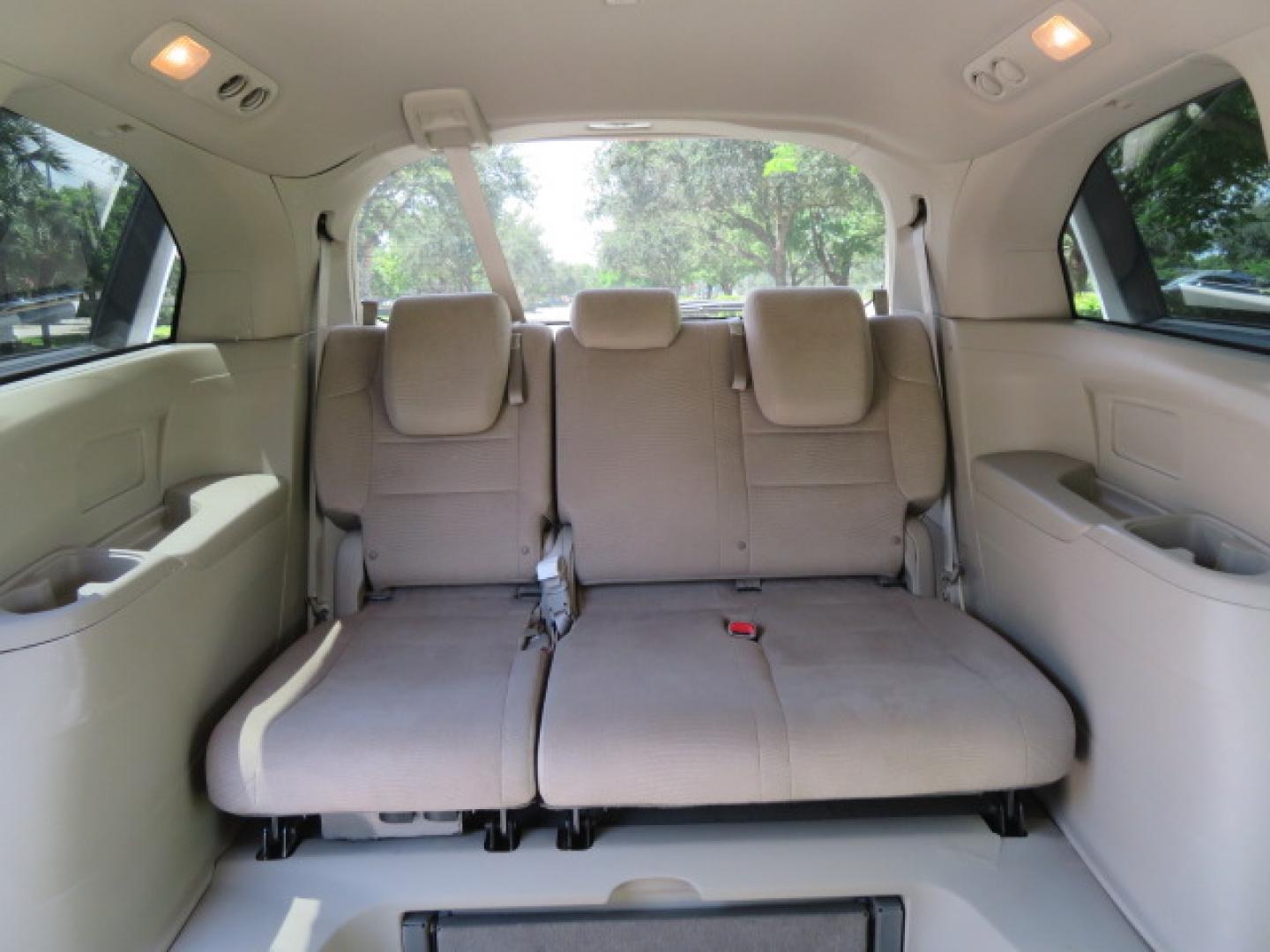 2012 /Tan Honda Odyssey EX (5FNRL5H41CB) with an 3.5L V6 SOHC 24V engine, 5-Speed Automatic transmission, located at 4301 Oak Circle #19, Boca Raton, FL, 33431, (954) 561-2499, 26.388861, -80.084038 - You are looking at a beautiful 2012 Honda Odyssey EX Braunability Handicap Wheelchair Conversion Van with Side Entry Braun Power Foldout Ramp System, Q Straint Tie Down System in the Floor, Hard Core Rubber Floor, Kneel Down System, Remote Keyless Entry with Remote Power Doors and Ramp System, 2 Key - Photo#58