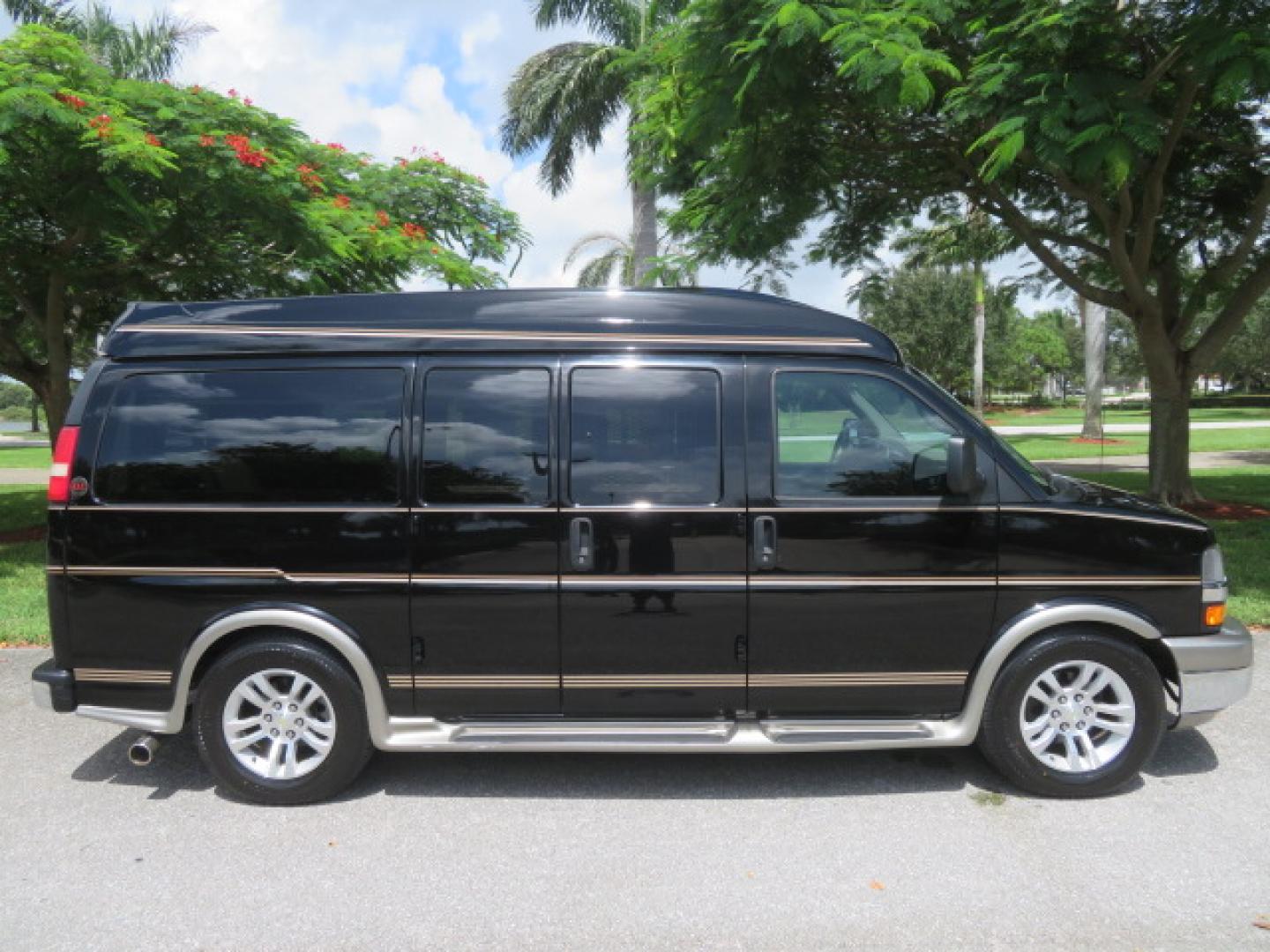 2014 /Beige Chevrolet Express G2500 3LT RV (1GBSGDC40E1) with an 5.3L V8 OHV 16V FFV engine, 6-Speed Automatic transmission, located at 4301 Oak Circle #19, Boca Raton, FL, 33431, (954) 561-2499, 26.388861, -80.084038 - You are looking at a Gorgeous 2014 Chevy Express High Top Handicap Wheelchair Conversion Van with Only 5100 Original Miles Fully Loaded with: 8 Door Package, American Luxury Conversion Package, Almost Brand New Side Entry Power Braunability Wheelchair Lift with 750LB Capacity, Leather, Rear Entertai - Photo#14