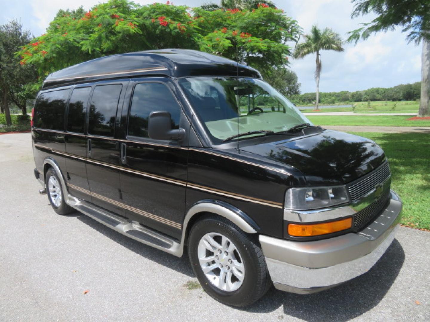 2014 /Beige Chevrolet Express G2500 3LT RV (1GBSGDC40E1) with an 5.3L V8 OHV 16V FFV engine, 6-Speed Automatic transmission, located at 4301 Oak Circle #19, Boca Raton, FL, 33431, (954) 561-2499, 26.388861, -80.084038 - You are looking at a Gorgeous 2014 Chevy Express High Top Handicap Wheelchair Conversion Van with Only 5100 Original Miles Fully Loaded with: 8 Door Package, American Luxury Conversion Package, Almost Brand New Side Entry Power Braunability Wheelchair Lift with 750LB Capacity, Leather, Rear Entertai - Photo#15