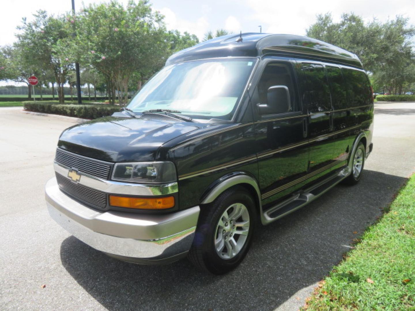 2014 /Beige Chevrolet Express G2500 3LT RV (1GBSGDC40E1) with an 5.3L V8 OHV 16V FFV engine, 6-Speed Automatic transmission, located at 4301 Oak Circle #19, Boca Raton, FL, 33431, (954) 561-2499, 26.388861, -80.084038 - You are looking at a Gorgeous 2014 Chevy Express High Top Handicap Wheelchair Conversion Van with Only 5100 Original Miles Fully Loaded with: 8 Door Package, American Luxury Conversion Package, Almost Brand New Side Entry Power Braunability Wheelchair Lift with 750LB Capacity, Leather, Rear Entertai - Photo#17