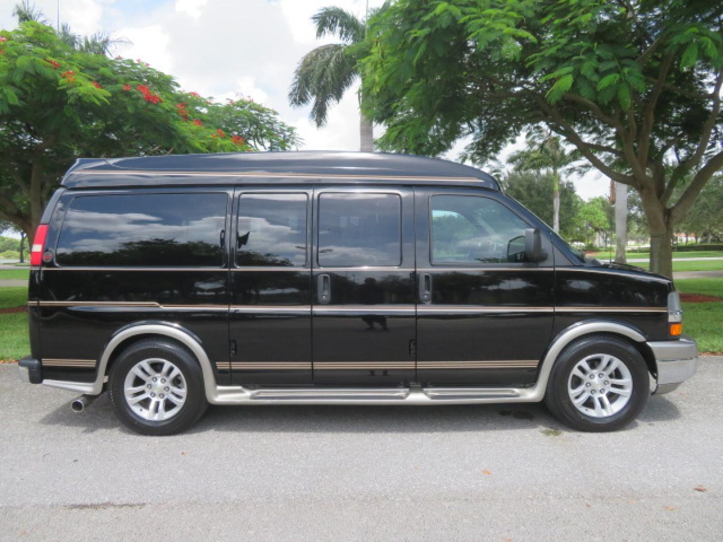 2014 /Beige Chevrolet Express G2500 3LT RV (1GBSGDC40E1) with an 5.3L V8 OHV 16V FFV engine, 6-Speed Automatic transmission, located at 4301 Oak Circle #19, Boca Raton, FL, 33431, (954) 561-2499, 26.388861, -80.084038 - You are looking at a Gorgeous 2014 Chevy Express High Top Handicap Wheelchair Conversion Van with Only 5100 Original Miles Fully Loaded with: 8 Door Package, American Luxury Conversion Package, Almost Brand New Side Entry Power Braunability Wheelchair Lift with 750LB Capacity, Leather, Rear Entertai - Photo#22