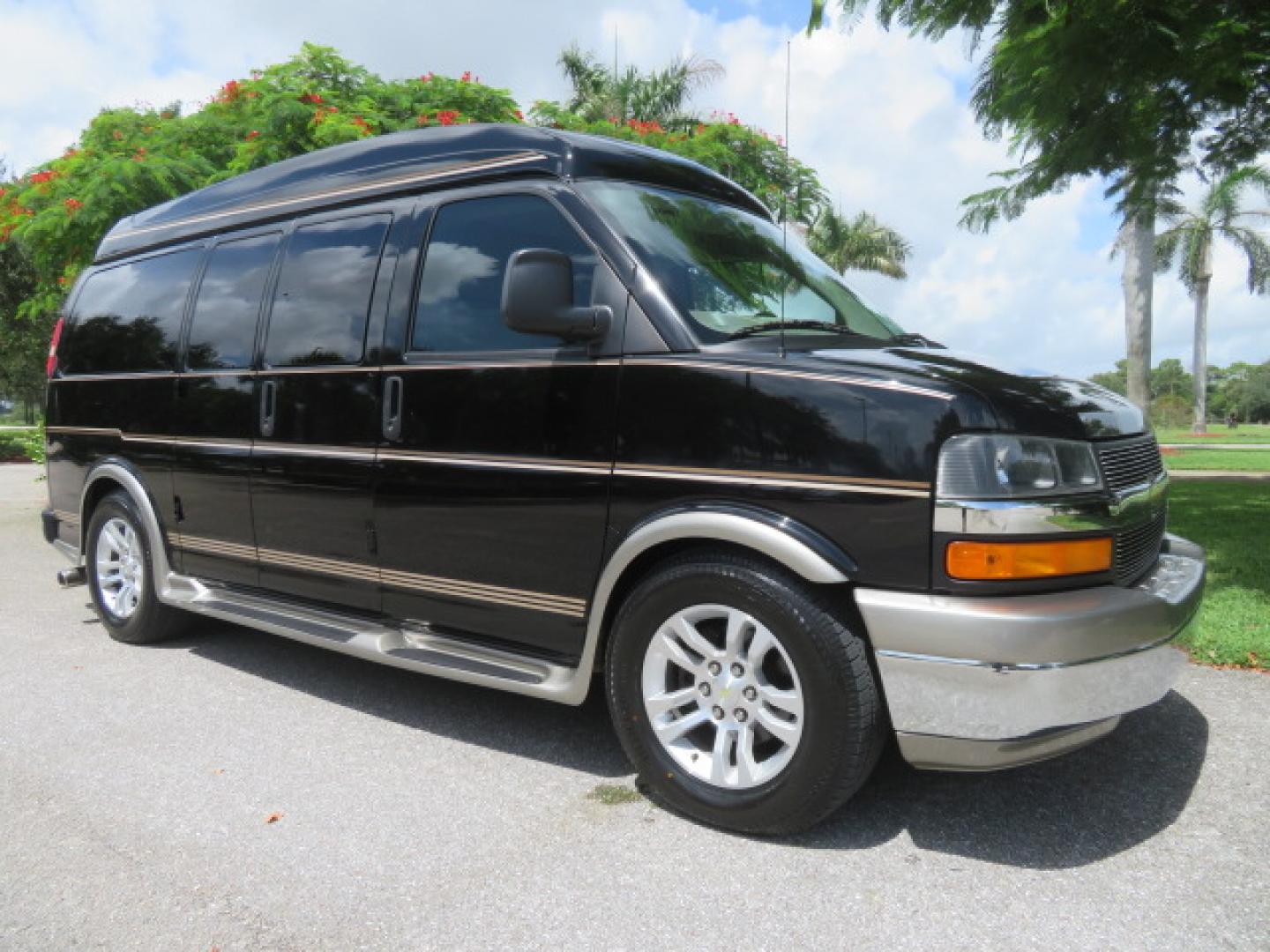 2014 /Beige Chevrolet Express G2500 3LT RV (1GBSGDC40E1) with an 5.3L V8 OHV 16V FFV engine, 6-Speed Automatic transmission, located at 4301 Oak Circle #19, Boca Raton, FL, 33431, (954) 561-2499, 26.388861, -80.084038 - You are looking at a Gorgeous 2014 Chevy Express High Top Handicap Wheelchair Conversion Van with Only 5100 Original Miles Fully Loaded with: 8 Door Package, American Luxury Conversion Package, Almost Brand New Side Entry Power Braunability Wheelchair Lift with 750LB Capacity, Leather, Rear Entertai - Photo#5