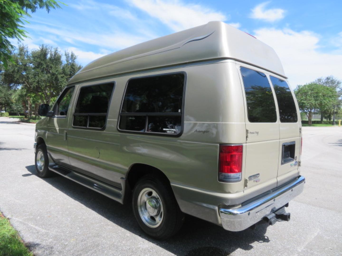 2013 Gold /Beige Ford E-Series Van E-150 (1FDNE1EL2DD) with an 5.4L V8 SOHC 16V FFV engine, 4-Speed Automatic transmission, located at 4301 Oak Circle #19, Boca Raton, FL, 33431, (954) 561-2499, 26.388861, -80.084038 - You are looking at a Gorgeous 2013 Ford Econoline E150 High Top Handicap Wheelchair Conversion Van with 43K Original Miles, Remote Powered Braun UVL Side Entry Wheelchair Lift, Power Side Entry Doors, Expanded Side Entry Doors, Hard Rubber Wheelchair Flooring in the rear of the vehicle, EZ Lock in t - Photo#13