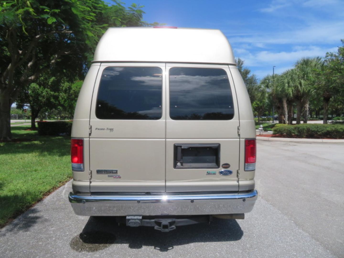 2013 Gold /Beige Ford E-Series Van E-150 (1FDNE1EL2DD) with an 5.4L V8 SOHC 16V FFV engine, 4-Speed Automatic transmission, located at 4301 Oak Circle #19, Boca Raton, FL, 33431, (954) 561-2499, 26.388861, -80.084038 - You are looking at a Gorgeous 2013 Ford Econoline E150 High Top Handicap Wheelchair Conversion Van with 43K Original Miles, Remote Powered Braun UVL Side Entry Wheelchair Lift, Power Side Entry Doors, Expanded Side Entry Doors, Hard Rubber Wheelchair Flooring in the rear of the vehicle, EZ Lock in t - Photo#14