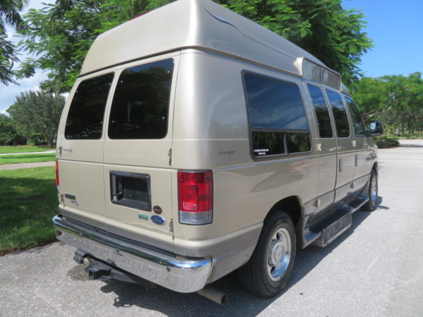 2013 Gold /Beige Ford E-Series Van E-150 (1FDNE1EL2DD) with an 5.4L V8 SOHC 16V FFV engine, 4-Speed Automatic transmission, located at 4301 Oak Circle #19, Boca Raton, FL, 33431, (954) 561-2499, 26.388861, -80.084038 - You are looking at a Gorgeous 2013 Ford Econoline E150 High Top Handicap Wheelchair Conversion Van with 43K Original Miles, Remote Powered Braun UVL Side Entry Wheelchair Lift, Power Side Entry Doors, Expanded Side Entry Doors, Hard Rubber Wheelchair Flooring in the rear of the vehicle, EZ Lock in t - Photo#15