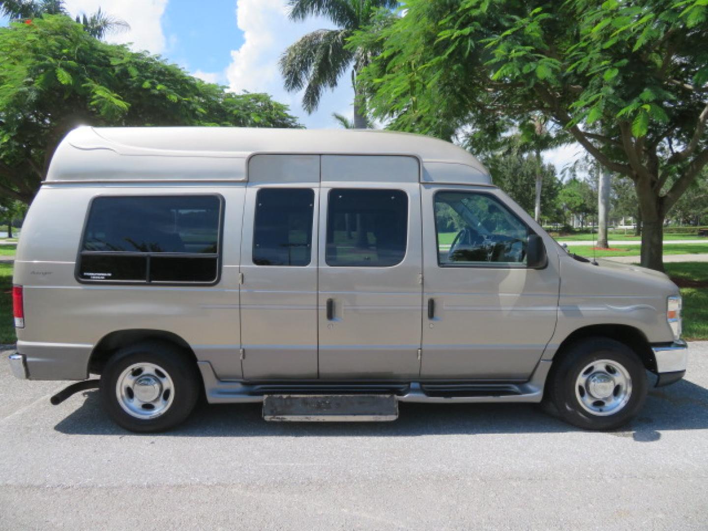 2013 Gold /Beige Ford E-Series Van E-150 (1FDNE1EL2DD) with an 5.4L V8 SOHC 16V FFV engine, 4-Speed Automatic transmission, located at 4301 Oak Circle #19, Boca Raton, FL, 33431, (954) 561-2499, 26.388861, -80.084038 - You are looking at a Gorgeous 2013 Ford Econoline E150 High Top Handicap Wheelchair Conversion Van with 43K Original Miles, Remote Powered Braun UVL Side Entry Wheelchair Lift, Power Side Entry Doors, Expanded Side Entry Doors, Hard Rubber Wheelchair Flooring in the rear of the vehicle, EZ Lock in t - Photo#18