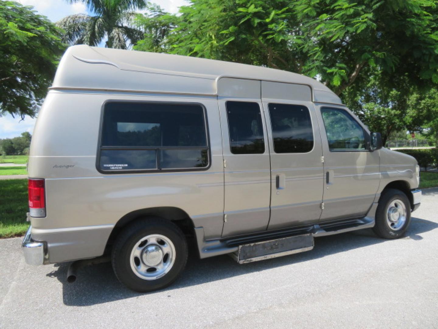 2013 Gold /Beige Ford E-Series Van E-150 (1FDNE1EL2DD) with an 5.4L V8 SOHC 16V FFV engine, 4-Speed Automatic transmission, located at 4301 Oak Circle #19, Boca Raton, FL, 33431, (954) 561-2499, 26.388861, -80.084038 - You are looking at a Gorgeous 2013 Ford Econoline E150 High Top Handicap Wheelchair Conversion Van with 43K Original Miles, Remote Powered Braun UVL Side Entry Wheelchair Lift, Power Side Entry Doors, Expanded Side Entry Doors, Hard Rubber Wheelchair Flooring in the rear of the vehicle, EZ Lock in t - Photo#16