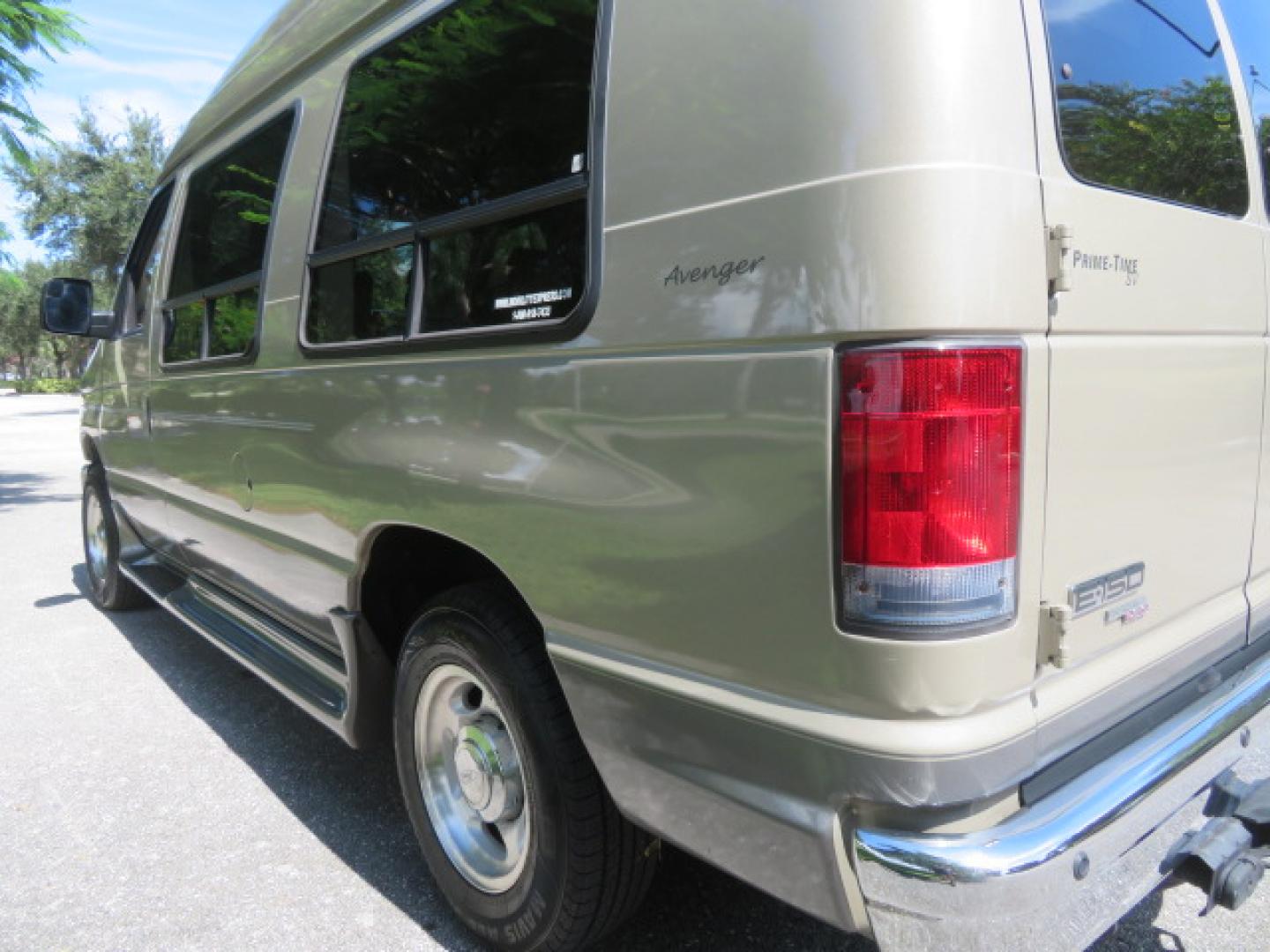 2013 Gold /Beige Ford E-Series Van E-150 (1FDNE1EL2DD) with an 5.4L V8 SOHC 16V FFV engine, 4-Speed Automatic transmission, located at 4301 Oak Circle #19, Boca Raton, FL, 33431, (954) 561-2499, 26.388861, -80.084038 - You are looking at a Gorgeous 2013 Ford Econoline E150 High Top Handicap Wheelchair Conversion Van with 43K Original Miles, Remote Powered Braun UVL Side Entry Wheelchair Lift, Power Side Entry Doors, Expanded Side Entry Doors, Hard Rubber Wheelchair Flooring in the rear of the vehicle, EZ Lock in t - Photo#32