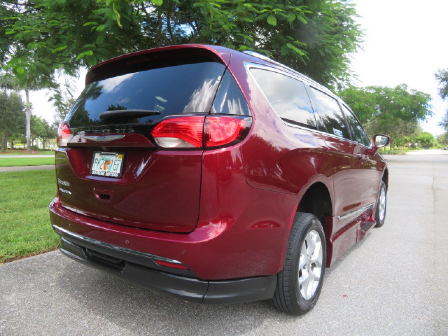 2020 /Black Chrysler Pacifica Touring-L Plus (2C4RC1EG7LR) with an 3.6L V6 DOHC 24V engine, 9A transmission, located at 4301 Oak Circle #19, Boca Raton, FL, 33431, (954) 561-2499, 26.388861, -80.084038 - You are looking at a Gorgeous Velvet Red Pearl 2020 Chrysler Pacifica Touring L Plus Braunability XT Power Foldout Side Entry Handicap Wheelchair Conversion Van with 37K Original Miles, Leather, Blu Ray Media Hubs with Rear Entertainment Screens, Active Noise Control, Heated Steering Wheel, Heated S - Photo#13