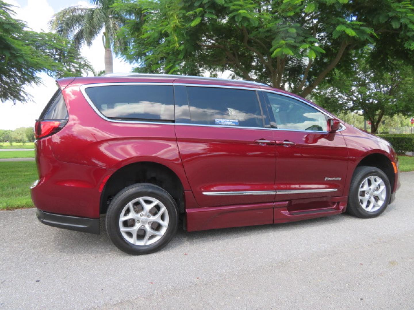 2020 /Black Chrysler Pacifica Touring-L Plus (2C4RC1EG7LR) with an 3.6L V6 DOHC 24V engine, 9A transmission, located at 4301 Oak Circle #19, Boca Raton, FL, 33431, (954) 561-2499, 26.388861, -80.084038 - You are looking at a Gorgeous Velvet Red Pearl 2020 Chrysler Pacifica Touring L Plus Braunability XT Power Foldout Side Entry Handicap Wheelchair Conversion Van with 37K Original Miles, Leather, Blu Ray Media Hubs with Rear Entertainment Screens, Active Noise Control, Heated Steering Wheel, Heated S - Photo#15