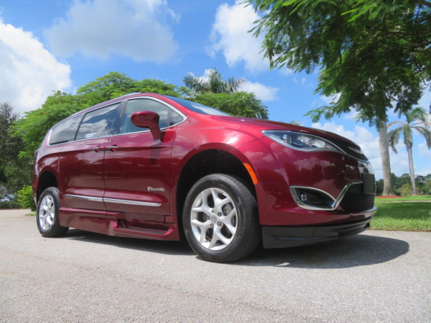 2020 /Black Chrysler Pacifica Touring-L Plus (2C4RC1EG7LR) with an 3.6L V6 DOHC 24V engine, 9A transmission, located at 4301 Oak Circle #19, Boca Raton, FL, 33431, (954) 561-2499, 26.388861, -80.084038 - You are looking at a Gorgeous Velvet Red Pearl 2020 Chrysler Pacifica Touring L Plus Braunability XT Power Foldout Side Entry Handicap Wheelchair Conversion Van with 37K Original Miles, Leather, Blu Ray Media Hubs with Rear Entertainment Screens, Active Noise Control, Heated Steering Wheel, Heated S - Photo#5