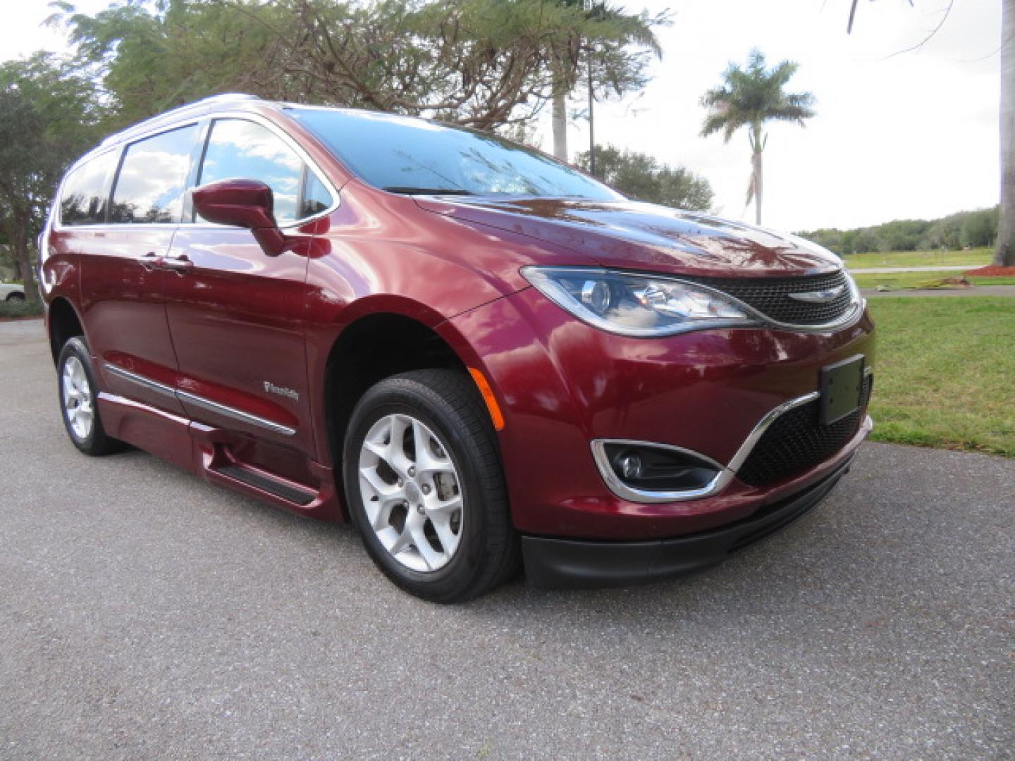 2020 /Black Chrysler Pacifica Touring-L Plus (2C4RC1EG7LR) with an 3.6L V6 DOHC 24V engine, 9A transmission, located at 4301 Oak Circle #19, Boca Raton, FL, 33431, (954) 561-2499, 26.388472, -80.084045 - You are looking at a Gorgeous Velvet Red Pearl 2020 Chrysler Pacifica Touring L Plus Braunability XT Power Foldout Side Entry Handicap Wheelchair Conversion Van with 48K Original Miles, Leather, Blu Ray Media Hubs with Rear Entertainment Screens, Active Noise Control, Heated Steering Wheel, Heated S - Photo#8