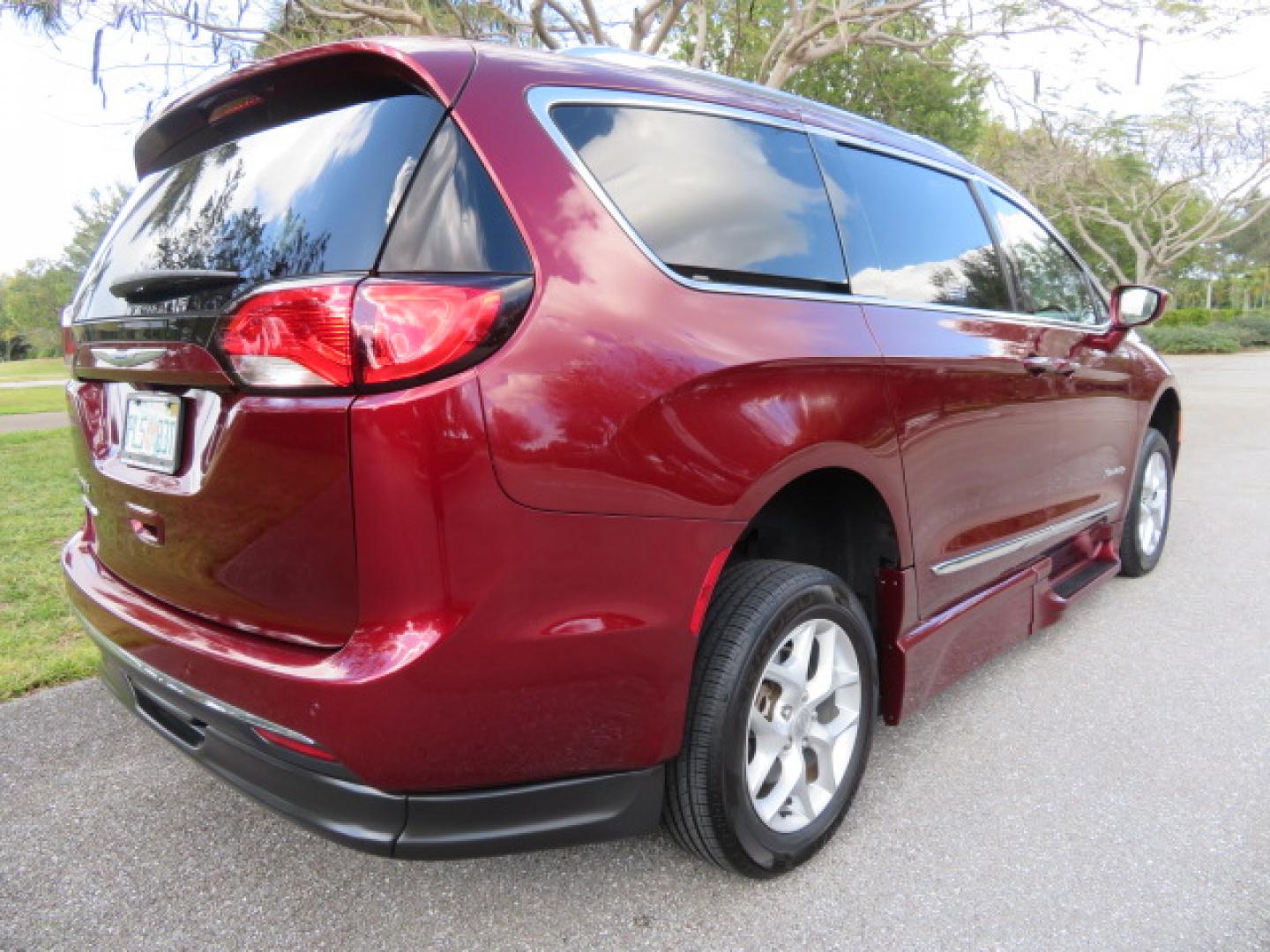 2020 /Black Chrysler Pacifica Touring-L Plus (2C4RC1EG7LR) with an 3.6L V6 DOHC 24V engine, 9A transmission, located at 4301 Oak Circle #19, Boca Raton, FL, 33431, (954) 561-2499, 26.388472, -80.084045 - You are looking at a Gorgeous Velvet Red Pearl 2020 Chrysler Pacifica Touring L Plus Braunability XT Power Foldout Side Entry Handicap Wheelchair Conversion Van with 48K Original Miles, Leather, Blu Ray Media Hubs with Rear Entertainment Screens, Active Noise Control, Heated Steering Wheel, Heated S - Photo#14