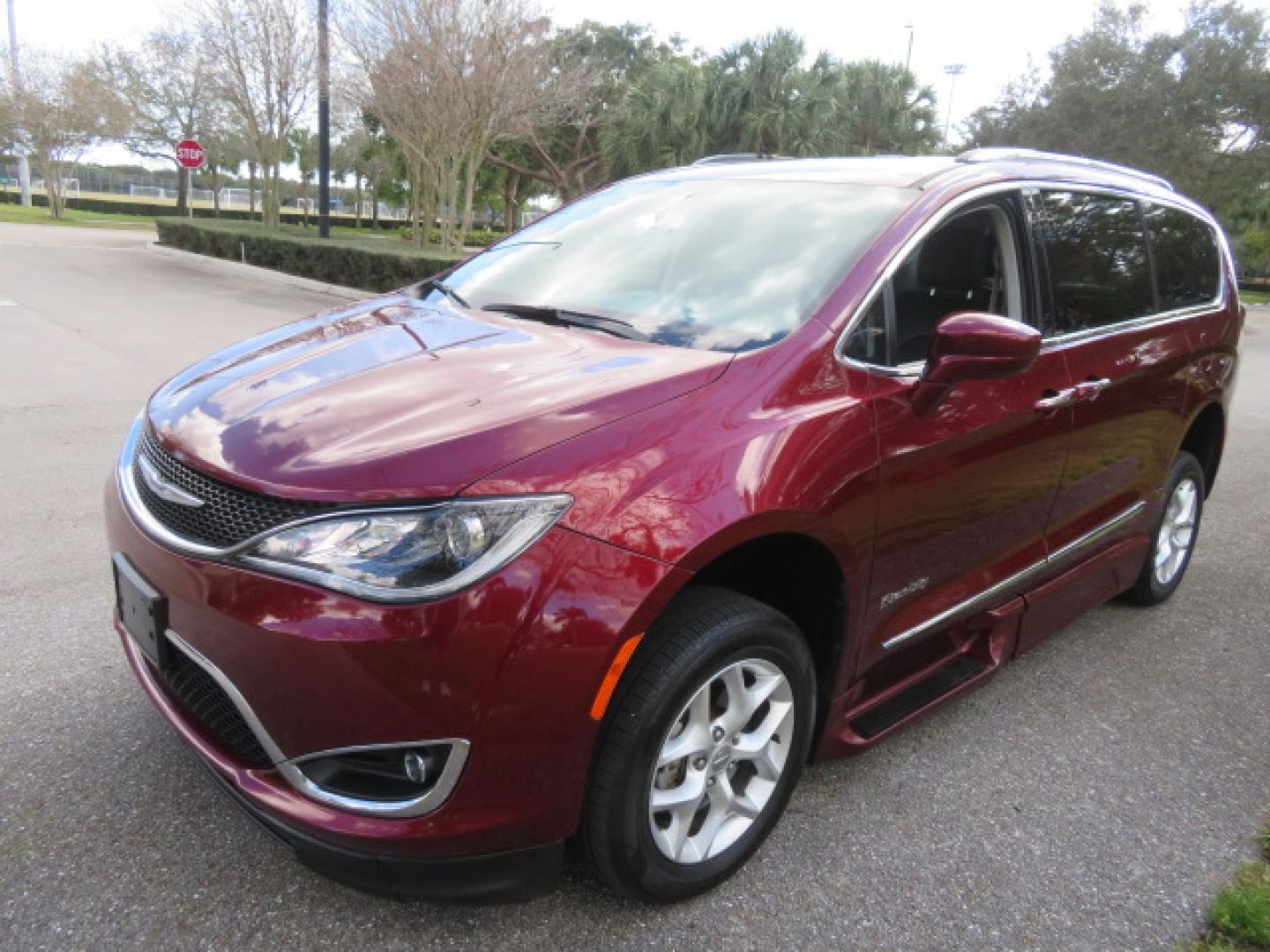 2020 /Black Chrysler Pacifica Touring-L Plus (2C4RC1EG7LR) with an 3.6L V6 DOHC 24V engine, 9A transmission, located at 4301 Oak Circle #19, Boca Raton, FL, 33431, (954) 561-2499, 26.388472, -80.084045 - You are looking at a Gorgeous Velvet Red Pearl 2020 Chrysler Pacifica Touring L Plus Braunability XT Power Foldout Side Entry Handicap Wheelchair Conversion Van with 48K Original Miles, Leather, Blu Ray Media Hubs with Rear Entertainment Screens, Active Noise Control, Heated Steering Wheel, Heated S - Photo#19