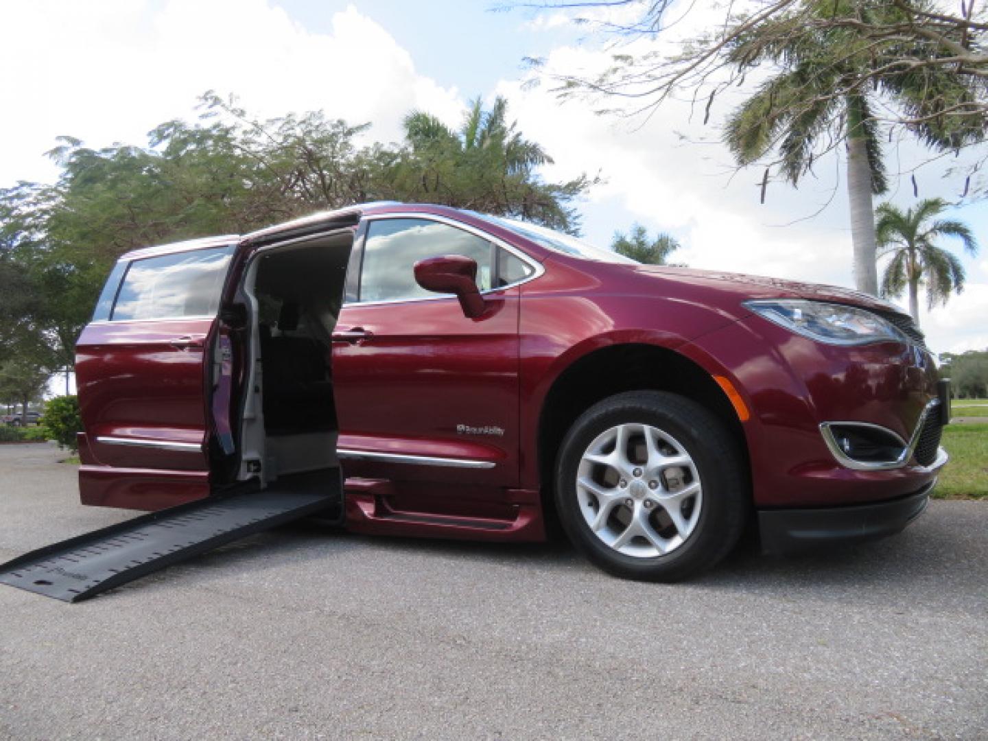 2020 /Black Chrysler Pacifica Touring-L Plus (2C4RC1EG7LR) with an 3.6L V6 DOHC 24V engine, 9A transmission, located at 4301 Oak Circle #19, Boca Raton, FL, 33431, (954) 561-2499, 26.388472, -80.084045 - You are looking at a Gorgeous Velvet Red Pearl 2020 Chrysler Pacifica Touring L Plus Braunability XT Power Foldout Side Entry Handicap Wheelchair Conversion Van with 48K Original Miles, Leather, Blu Ray Media Hubs with Rear Entertainment Screens, Active Noise Control, Heated Steering Wheel, Heated S - Photo#36