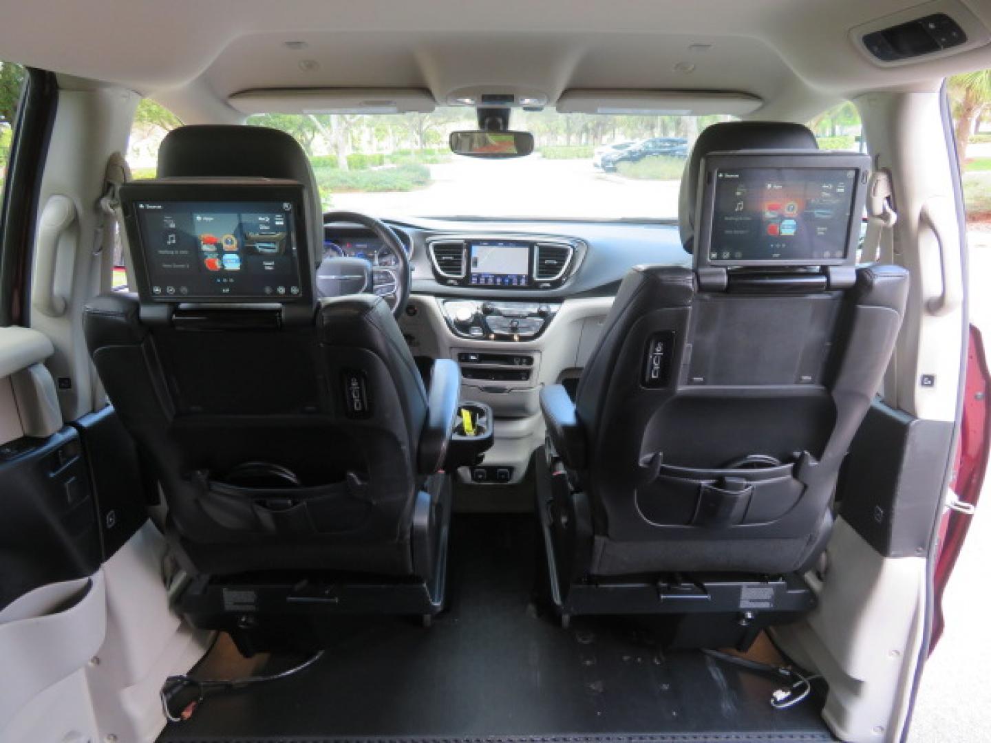 2020 /Black Chrysler Pacifica Touring-L Plus (2C4RC1EG7LR) with an 3.6L V6 DOHC 24V engine, 9A transmission, located at 4301 Oak Circle #19, Boca Raton, FL, 33431, (954) 561-2499, 26.388472, -80.084045 - You are looking at a Gorgeous Velvet Red Pearl 2020 Chrysler Pacifica Touring L Plus Braunability XT Power Foldout Side Entry Handicap Wheelchair Conversion Van with 48K Original Miles, Leather, Blu Ray Media Hubs with Rear Entertainment Screens, Active Noise Control, Heated Steering Wheel, Heated S - Photo#46