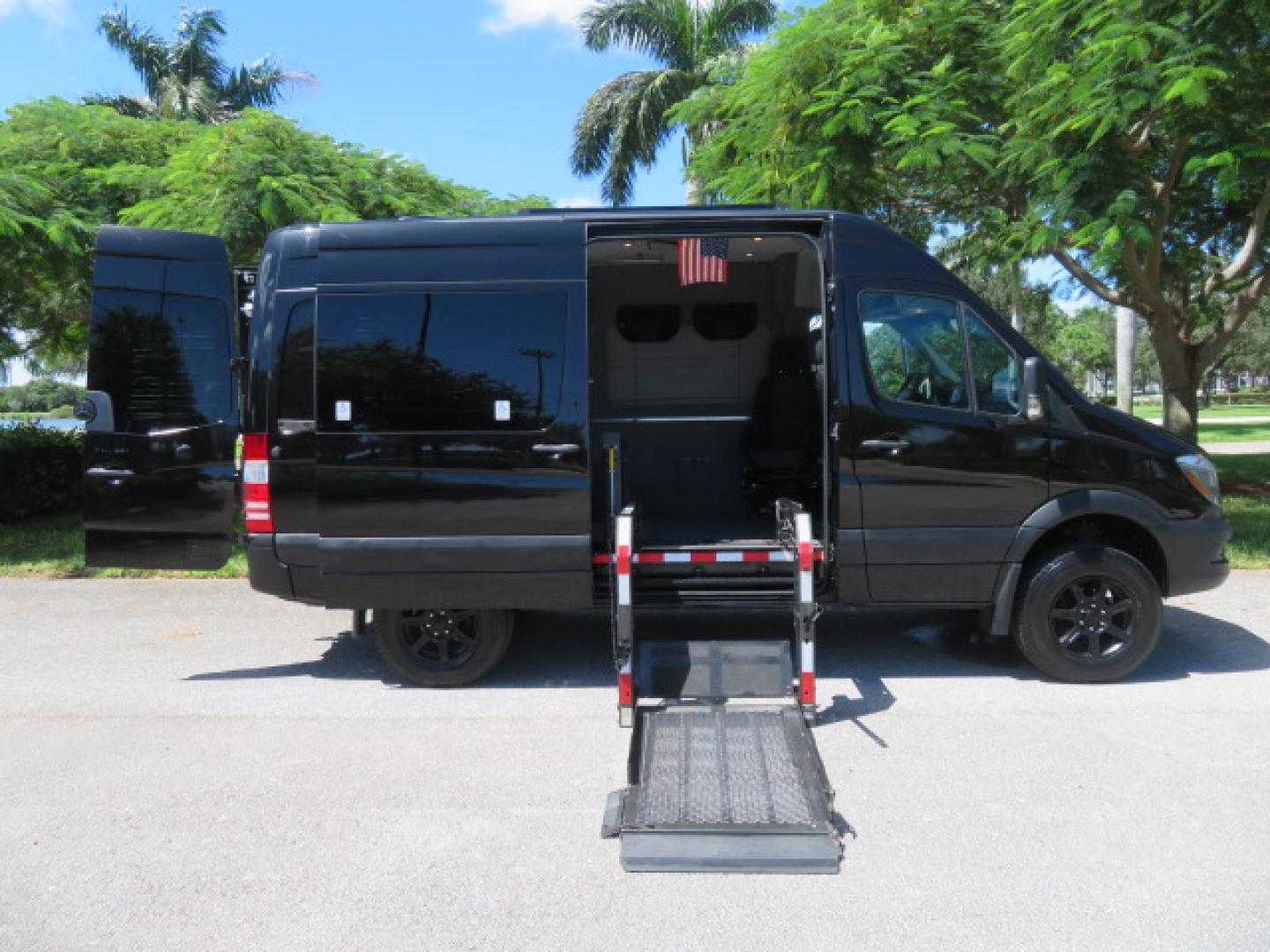 2017 Mercedes-Benz Sprinter 2500 Passenger Van 144-in. WB (WD4FE7CD2HP) with an 3.0L V6 DOHC 24V TURBO DIESEL engine, 7A transmission, located at 4301 Oak Circle #19, Boca Raton, FL, 33431, (954) 561-2499, 26.388861, -80.084038 - You are looking at a Gorgeous 2017 Mercedes Sprinter 2500 Diesel 4x4 High Roof Handicap Wheelchair Conversion Van with: Tourig Adventure Van Conversion, 16K Original Miles, Power Side Entry Braunability Millennium Series Wheelchair Lift, Remote Control Power Sliding Door, Q Straint Tie Downs in the - Photo#124