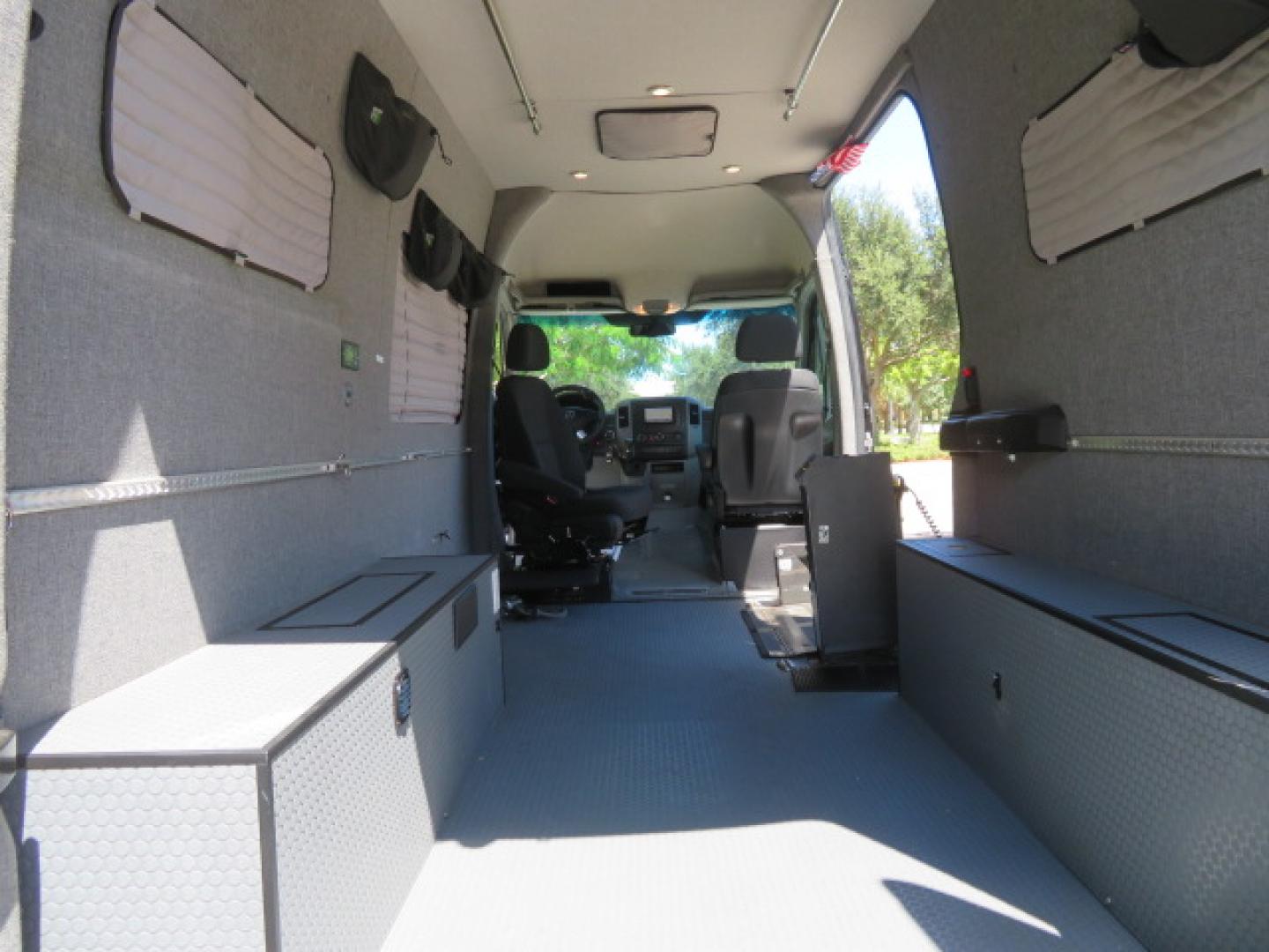 2017 Mercedes-Benz Sprinter 2500 Passenger Van 144-in. WB (WD4FE7CD2HP) with an 3.0L V6 DOHC 24V TURBO DIESEL engine, 7A transmission, located at 4301 Oak Circle #19, Boca Raton, FL, 33431, (954) 561-2499, 26.388861, -80.084038 - You are looking at a Gorgeous 2017 Mercedes Sprinter 2500 Diesel 4x4 High Roof Handicap Wheelchair Conversion Van with: Tourig Adventure Van Conversion, 16K Original Miles, Power Side Entry Braunability Millennium Series Wheelchair Lift, Remote Control Power Sliding Door, Q Straint Tie Downs in the - Photo#126