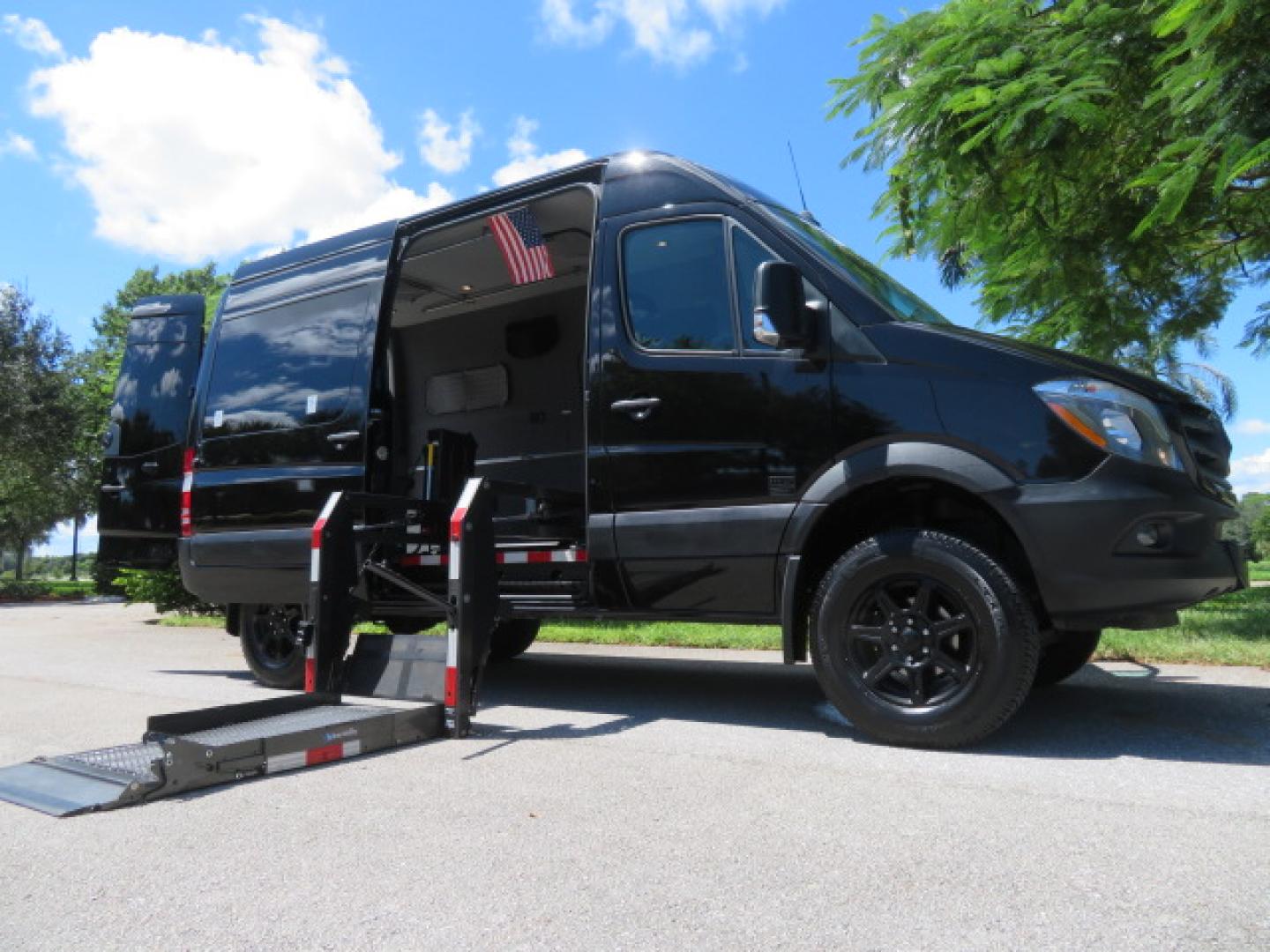 2017 Mercedes-Benz Sprinter 2500 Passenger Van 144-in. WB (WD4FE7CD2HP) with an 3.0L V6 DOHC 24V TURBO DIESEL engine, 7A transmission, located at 4301 Oak Circle #19, Boca Raton, FL, 33431, (954) 561-2499, 26.388861, -80.084038 - You are looking at a Gorgeous 2017 Mercedes Sprinter 2500 Diesel 4x4 High Roof Handicap Wheelchair Conversion Van with: Tourig Adventure Van Conversion, 16K Original Miles, Power Side Entry Braunability Millennium Series Wheelchair Lift, Remote Control Power Sliding Door, Q Straint Tie Downs in the - Photo#125