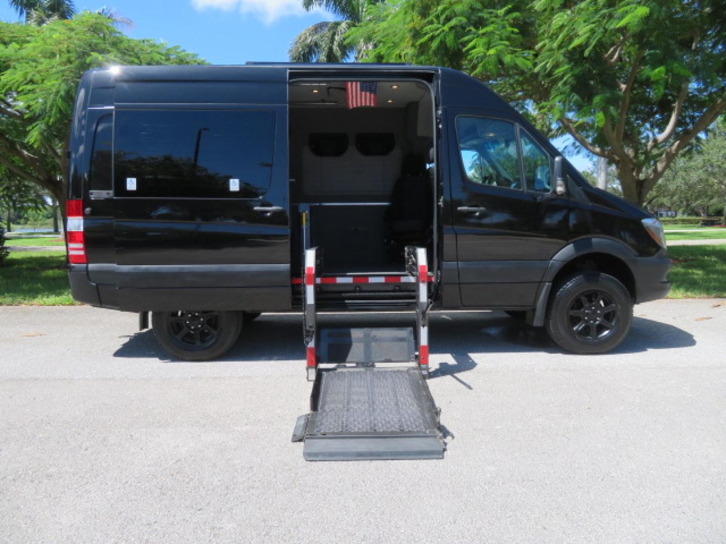 2017 Mercedes-Benz Sprinter 2500 Passenger Van 144-in. WB (WD4FE7CD2HP) with an 3.0L V6 DOHC 24V TURBO DIESEL engine, 7A transmission, located at 4301 Oak Circle #19, Boca Raton, FL, 33431, (954) 561-2499, 26.388861, -80.084038 - You are looking at a Gorgeous 2017 Mercedes Sprinter 2500 Diesel 4x4 High Roof Handicap Wheelchair Conversion Van with: Tourig Adventure Van Conversion, 16K Original Miles, Power Side Entry Braunability Millennium Series Wheelchair Lift, Remote Control Power Sliding Door, Q Straint Tie Downs in the - Photo#128