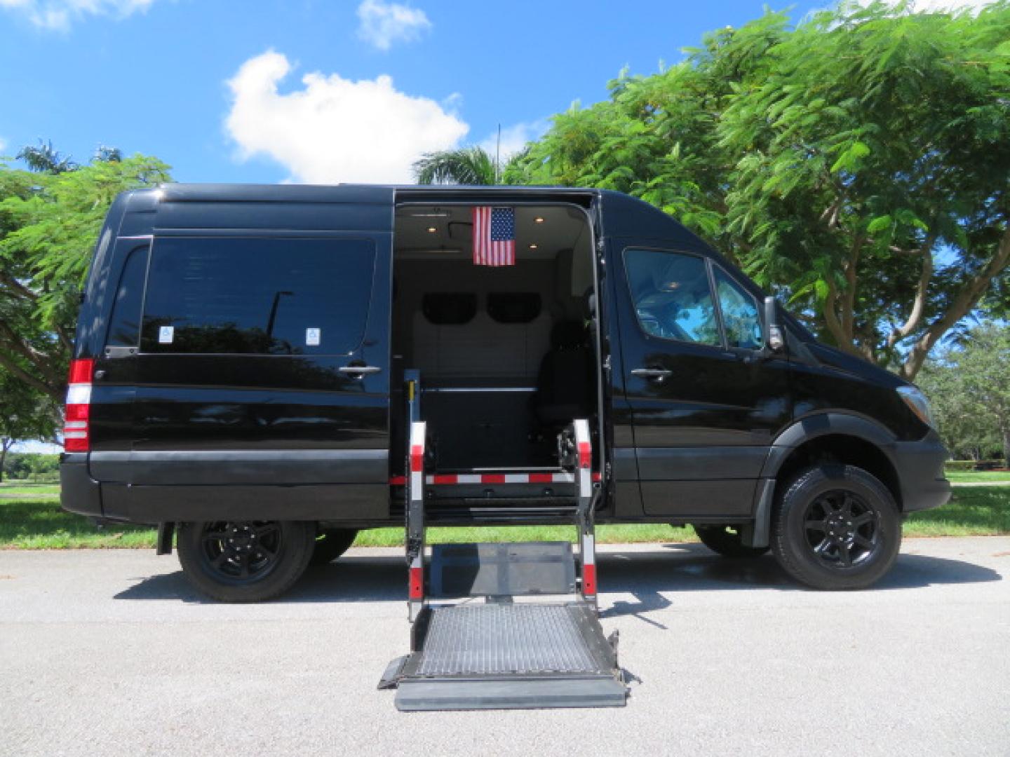 2017 Mercedes-Benz Sprinter 2500 Passenger Van 144-in. WB (WD4FE7CD2HP) with an 3.0L V6 DOHC 24V TURBO DIESEL engine, 7A transmission, located at 4301 Oak Circle #19, Boca Raton, FL, 33431, (954) 561-2499, 26.388861, -80.084038 - You are looking at a Gorgeous 2017 Mercedes Sprinter 2500 Diesel 4x4 High Roof Handicap Wheelchair Conversion Van with: Tourig Adventure Van Conversion, 16K Original Miles, Power Side Entry Braunability Millennium Series Wheelchair Lift, Remote Control Power Sliding Door, Q Straint Tie Downs in the - Photo#129