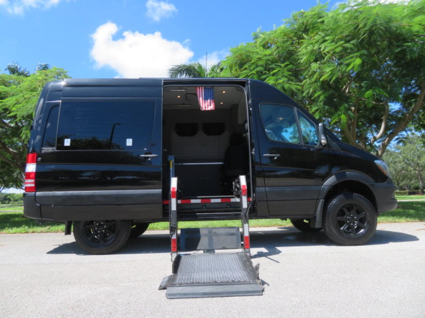 2017 Mercedes-Benz Sprinter 2500 Passenger Van 144-in. WB (WD4FE7CD2HP) with an 3.0L V6 DOHC 24V TURBO DIESEL engine, 7A transmission, located at 4301 Oak Circle #19, Boca Raton, FL, 33431, (954) 561-2499, 26.388861, -80.084038 - You are looking at a Gorgeous 2017 Mercedes Sprinter 2500 Diesel 4x4 High Roof Handicap Wheelchair Conversion Van with: Tourig Adventure Van Conversion, 16K Original Miles, Power Side Entry Braunability Millennium Series Wheelchair Lift, Remote Control Power Sliding Door, Q Straint Tie Downs in the - Photo#1